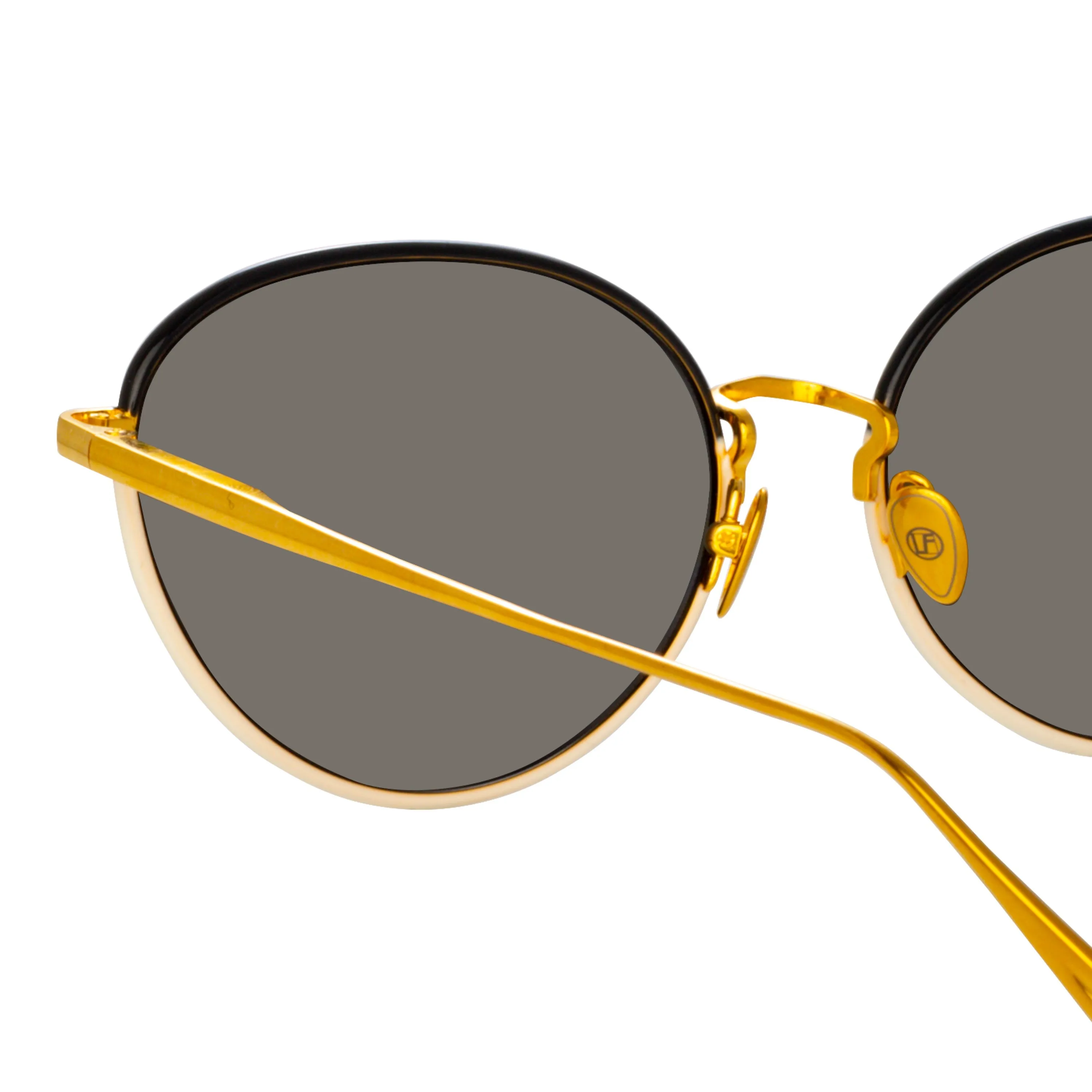 Regina Cat Eye Sunglasses in Black sold by Linda Farrow product image thumbnail 3