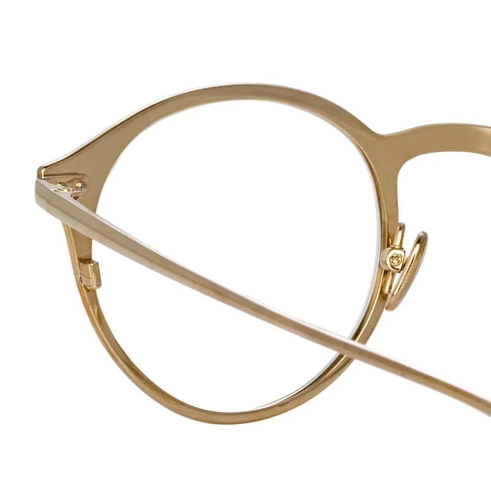 Lee Oval Optical Frame in Tortoiseshell sold by Linda Farrow product image thumbnail 4