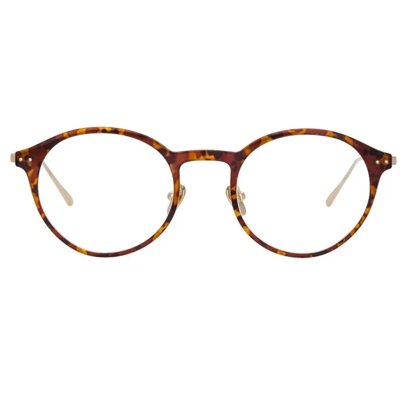 Lee Oval Optical Frame in Tortoiseshell sold by Linda Farrow