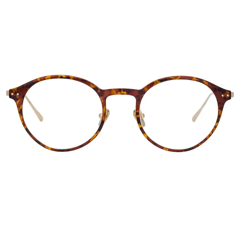 Lee Oval Optical Frame in Tortoiseshell sold by Linda Farrow
