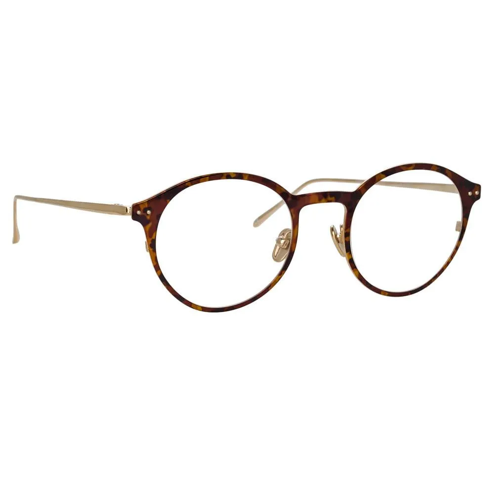 Lee Oval Optical Frame in Tortoiseshell sold by Linda Farrow product image thumbnail 2