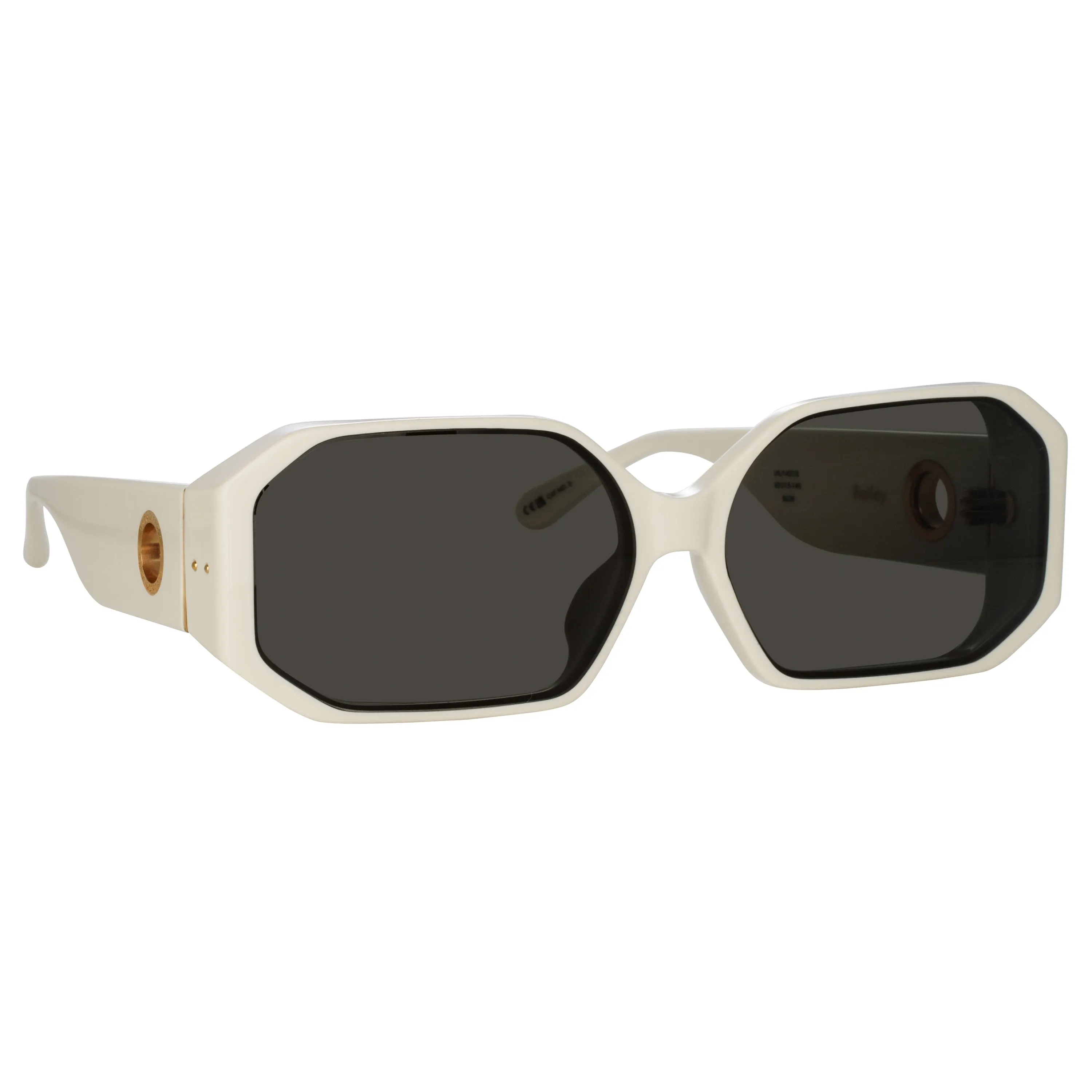 Men's Bailey Angular Sunglasses in White sold by Linda Farrow product image thumbnail 3