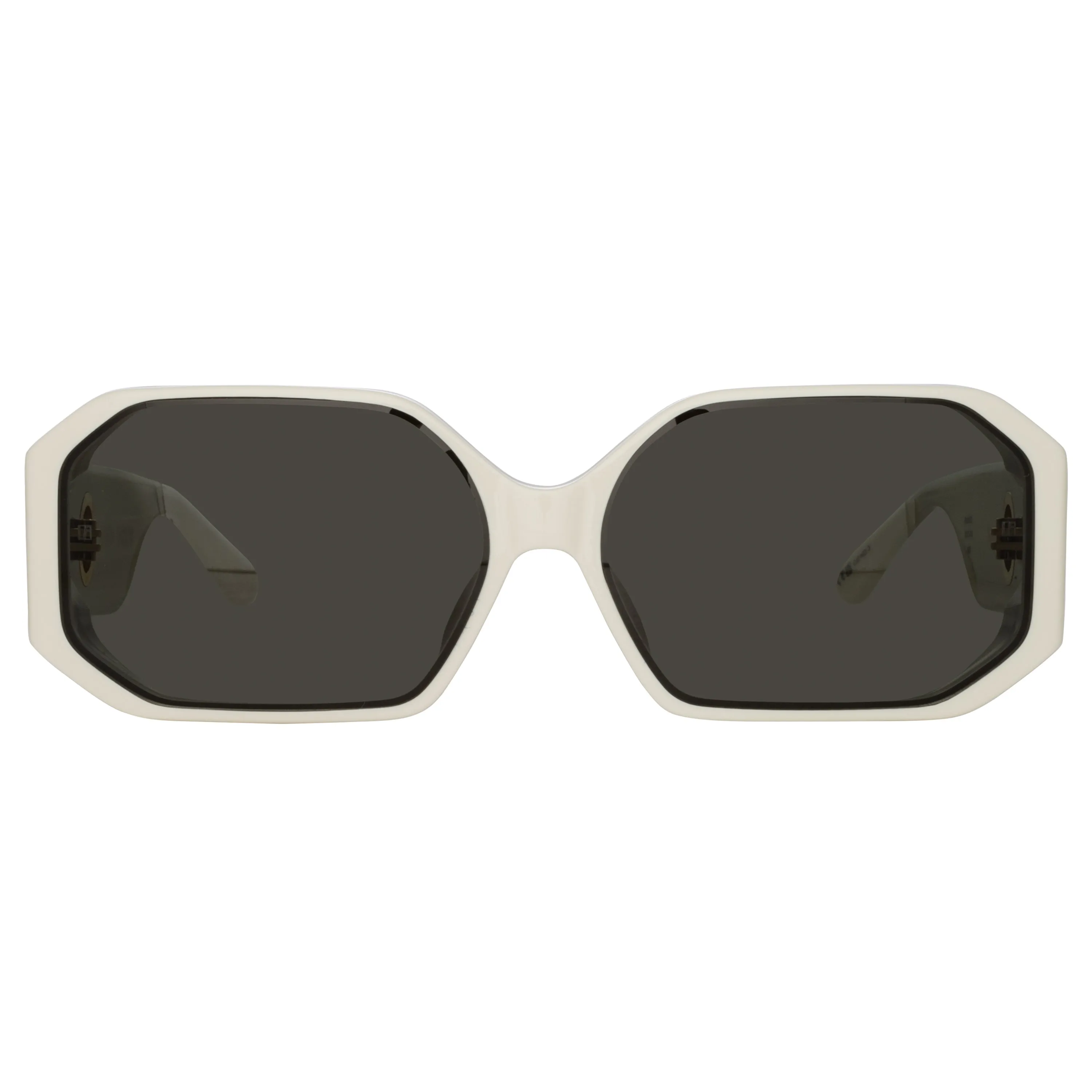 Men's Bailey Angular Sunglasses in White sold by Linda Farrow product image thumbnail 2