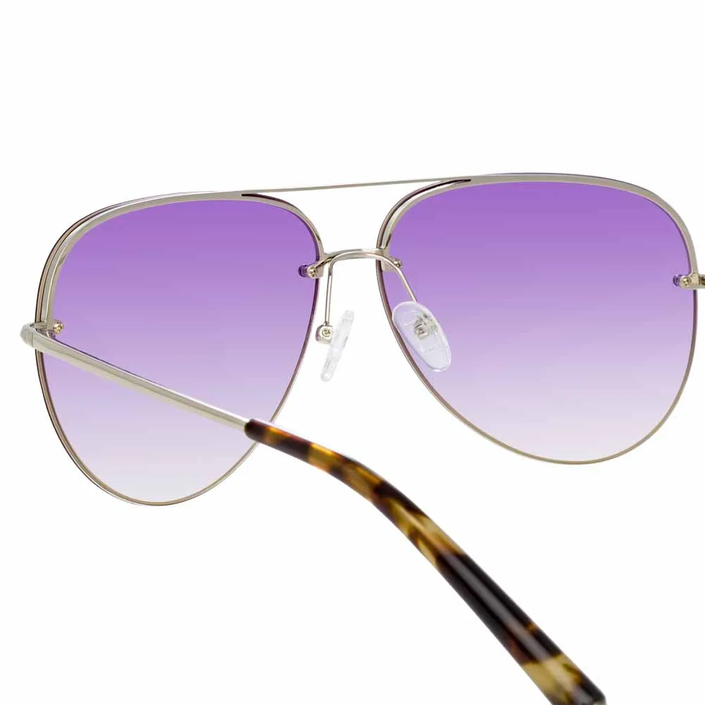 Matthew Williamson Clover C5 Aviator Sunglasses sold by Linda Farrow product image thumbnail 4