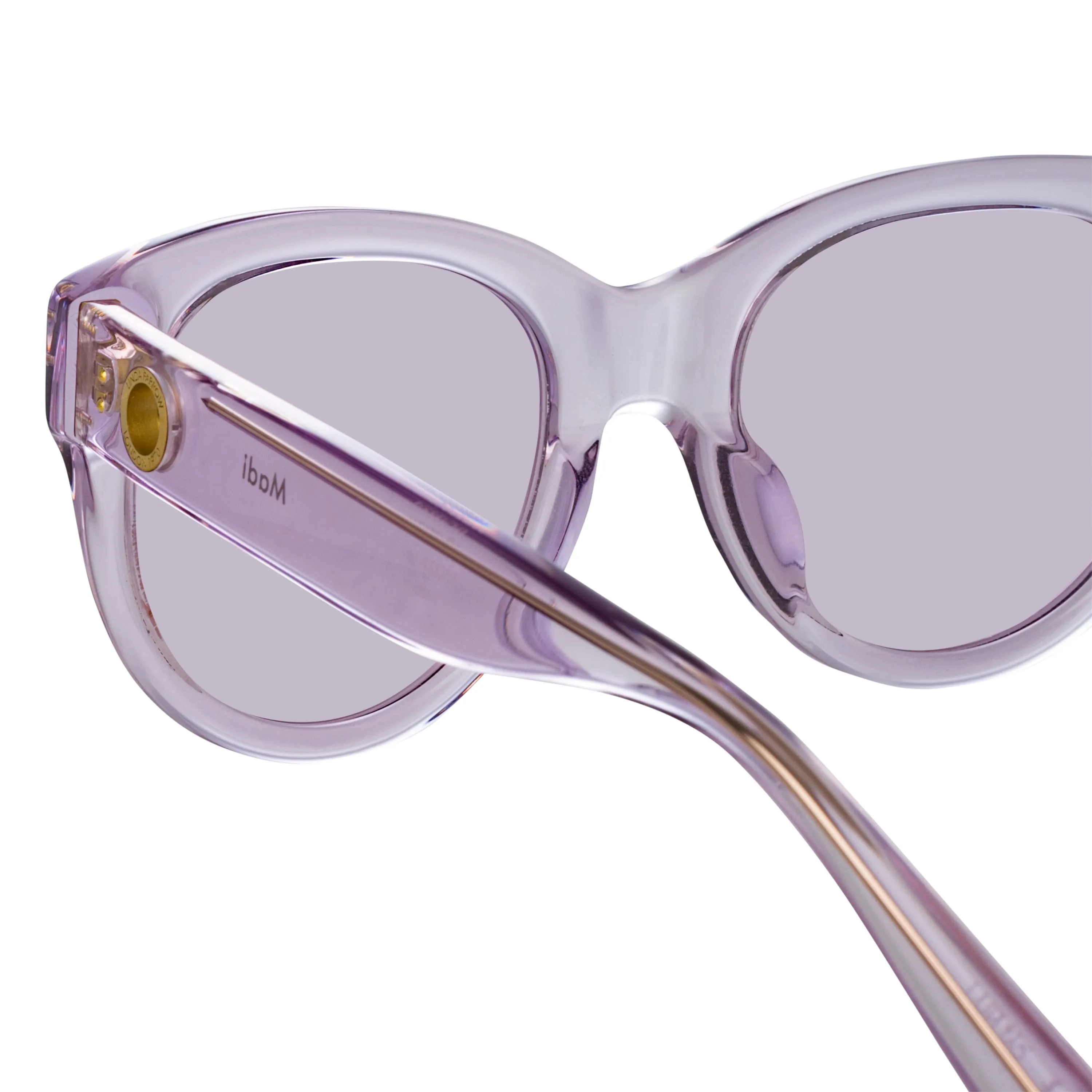 Madi Oversized Sunglasses in Lilac sold by Linda Farrow product image thumbnail 3