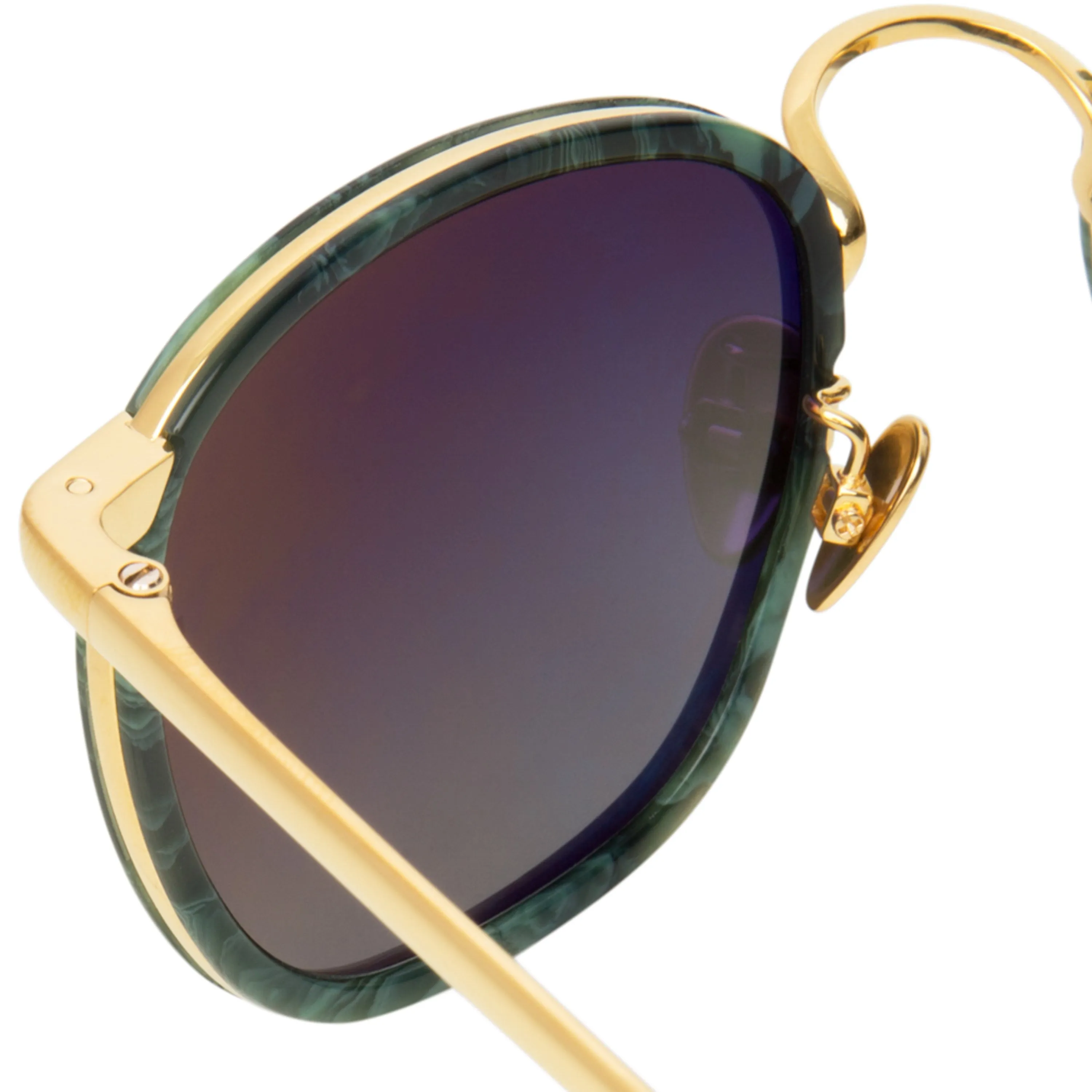 Linda Farrow 562 C5 Oval Sunglasses sold by Linda Farrow product image thumbnail 3