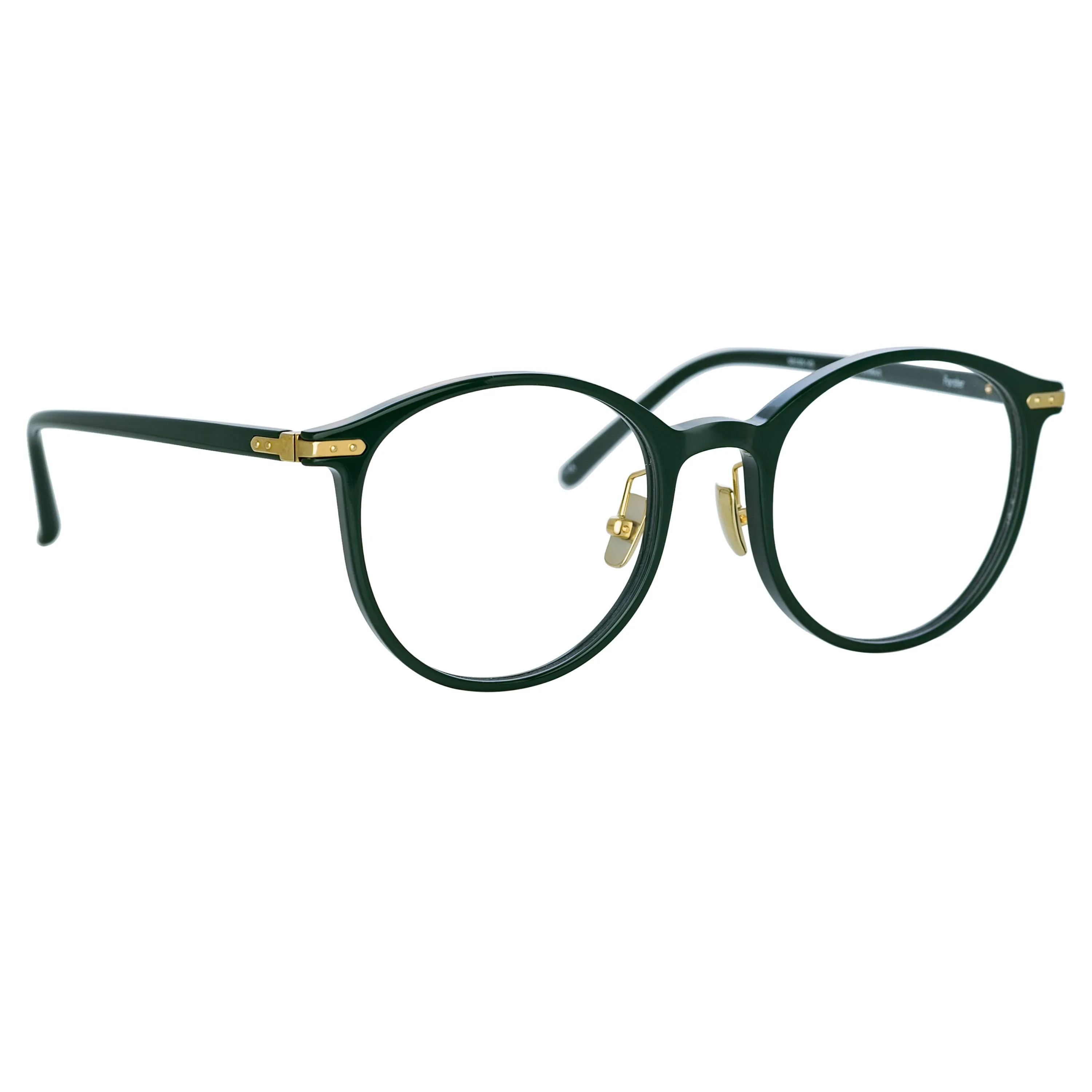 Forster A Oval Optical Frame in Green sold by Linda Farrow product image thumbnail 3