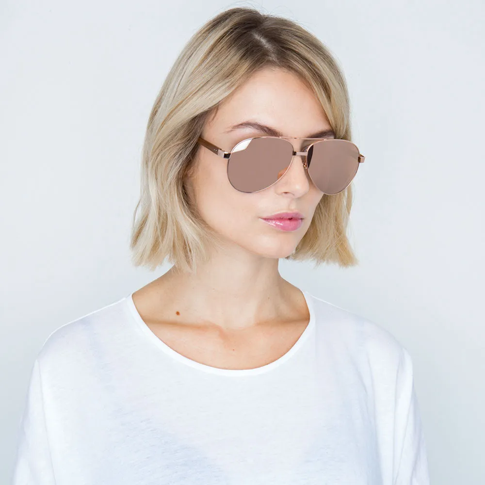 Linda Farrow 533 C3 Aviator Sunglasses sold by Linda Farrow product image thumbnail 5