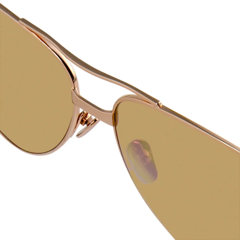 Linda Farrow 533 C3 Aviator Sunglasses sold by Linda Farrow product image thumbnail 3