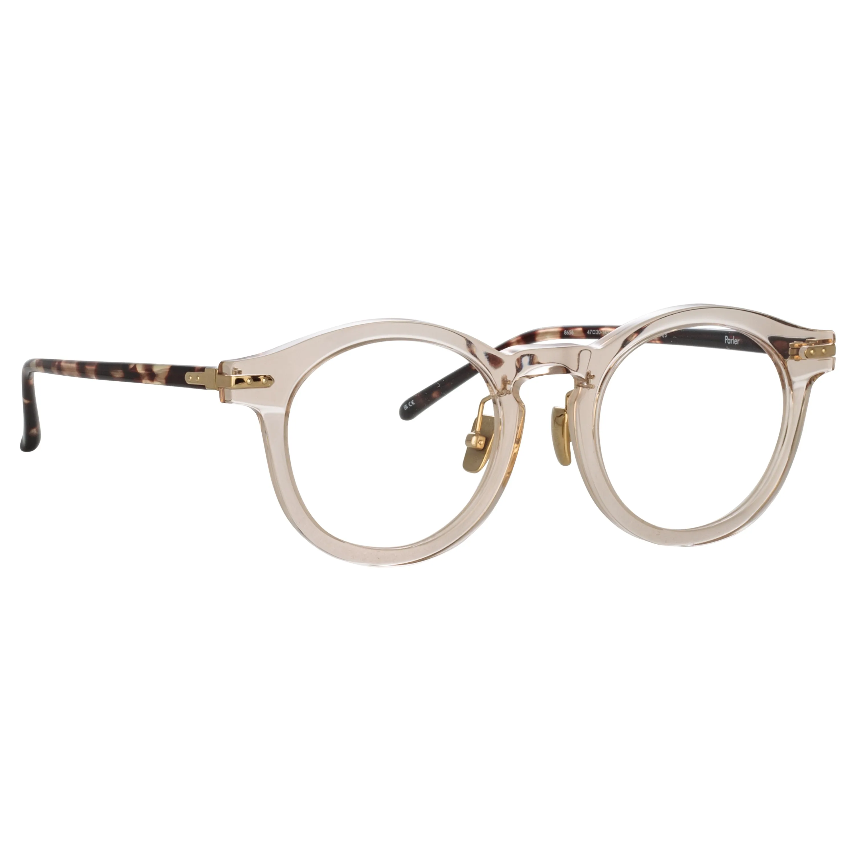 Parler Oval Optical Frame in Ash (Asian Fit) sold by Linda Farrow product image thumbnail 3