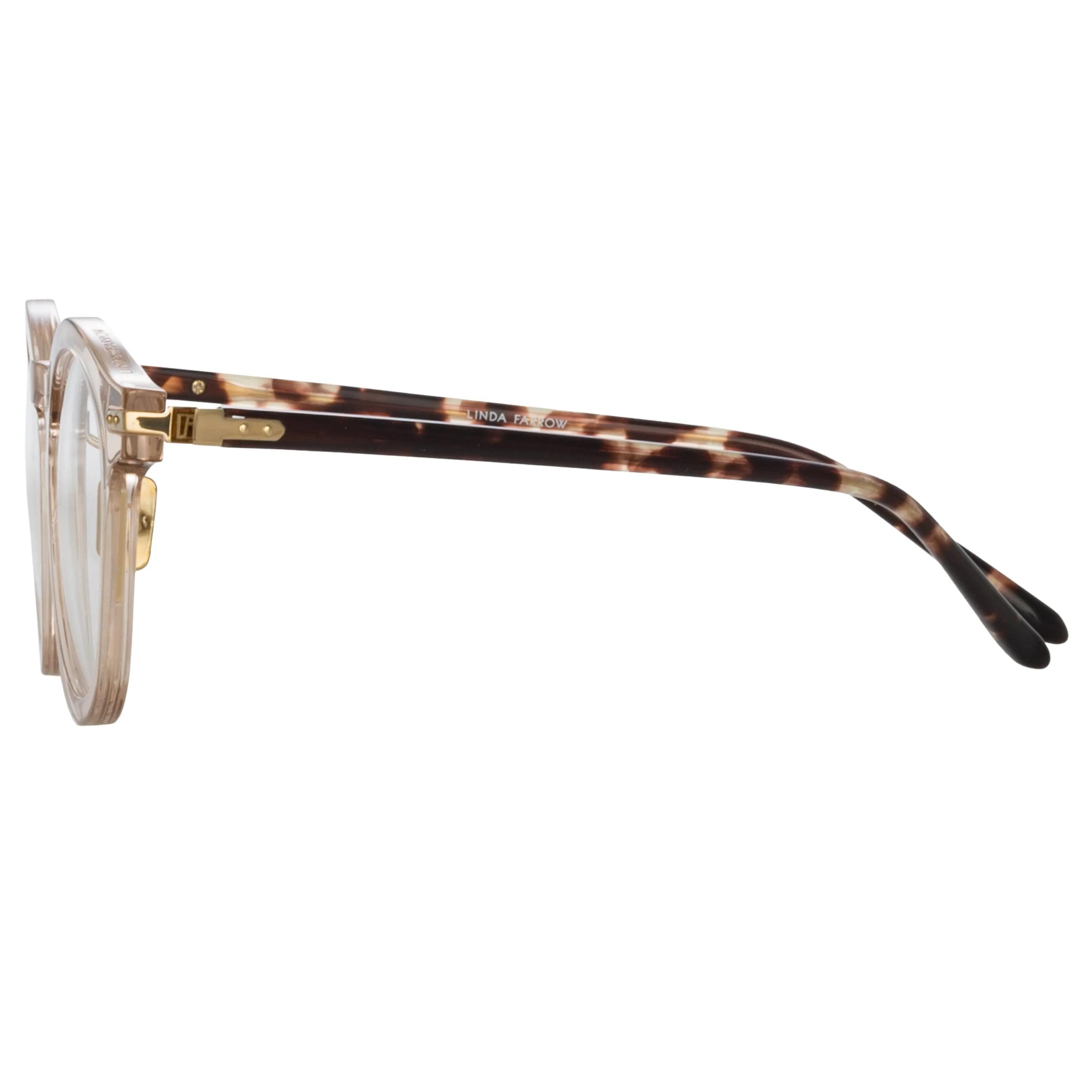 Parler Oval Optical Frame in Ash (Asian Fit) sold by Linda Farrow product image thumbnail 4