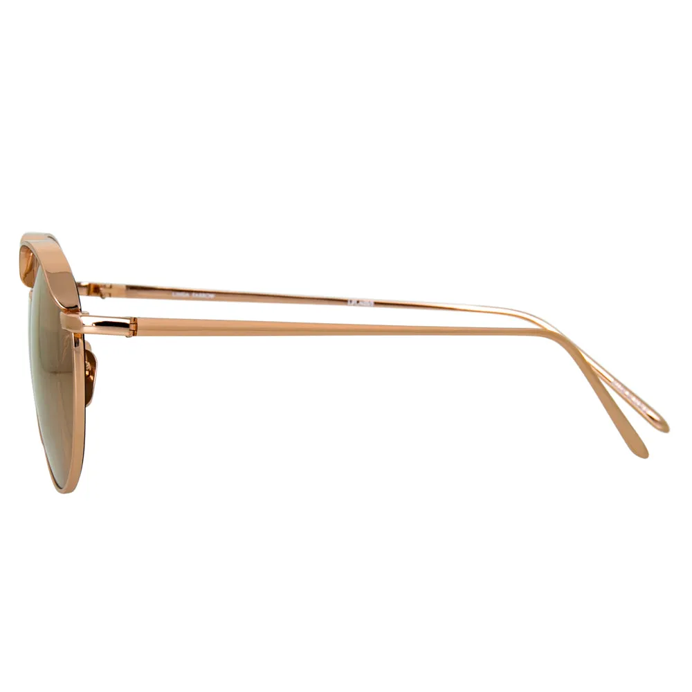 Linda Farrow 623 C3 Oval Sunglasses sold by Linda Farrow product image thumbnail 3