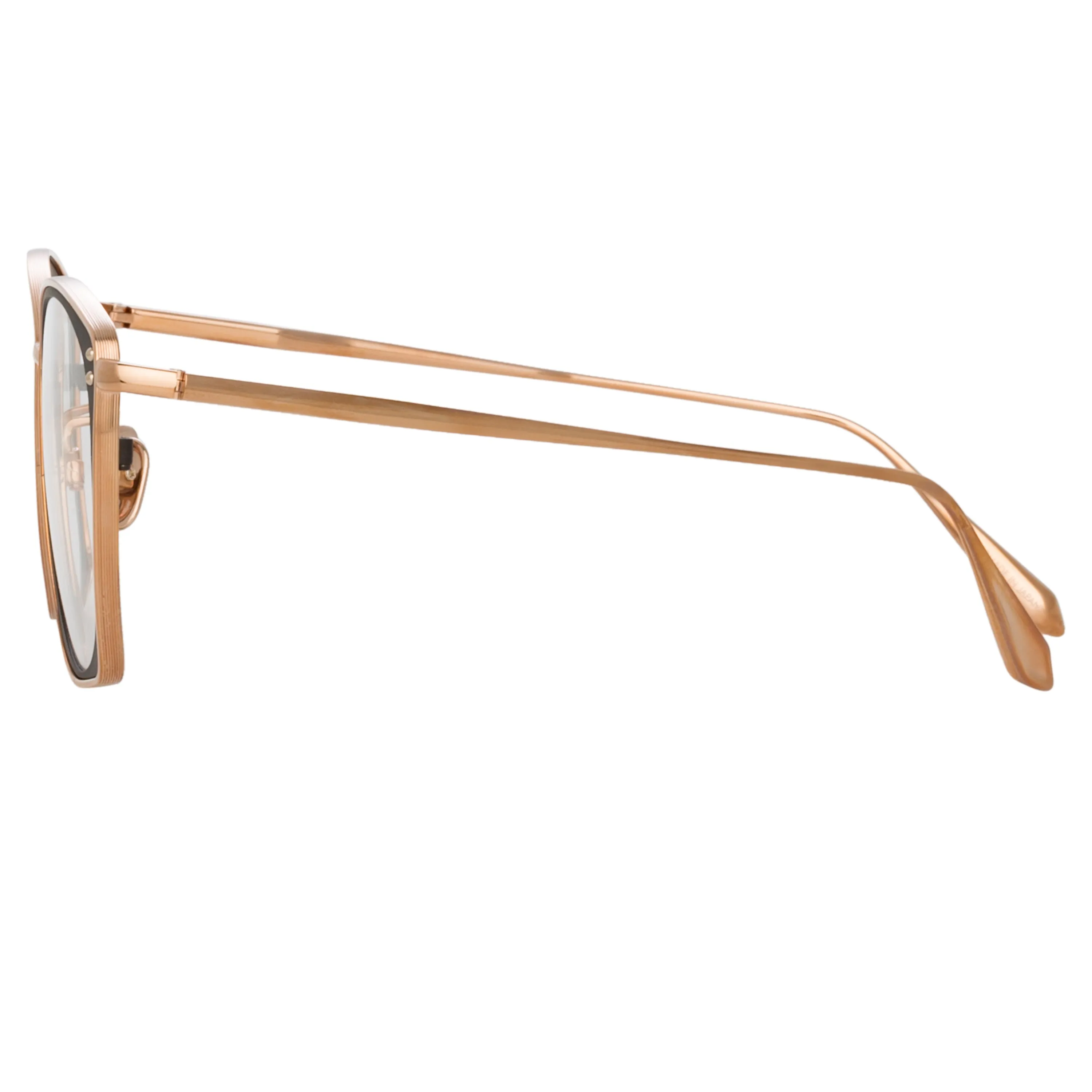 Milo Square Optical Frame in Rose Gold sold by Linda Farrow product image thumbnail 3