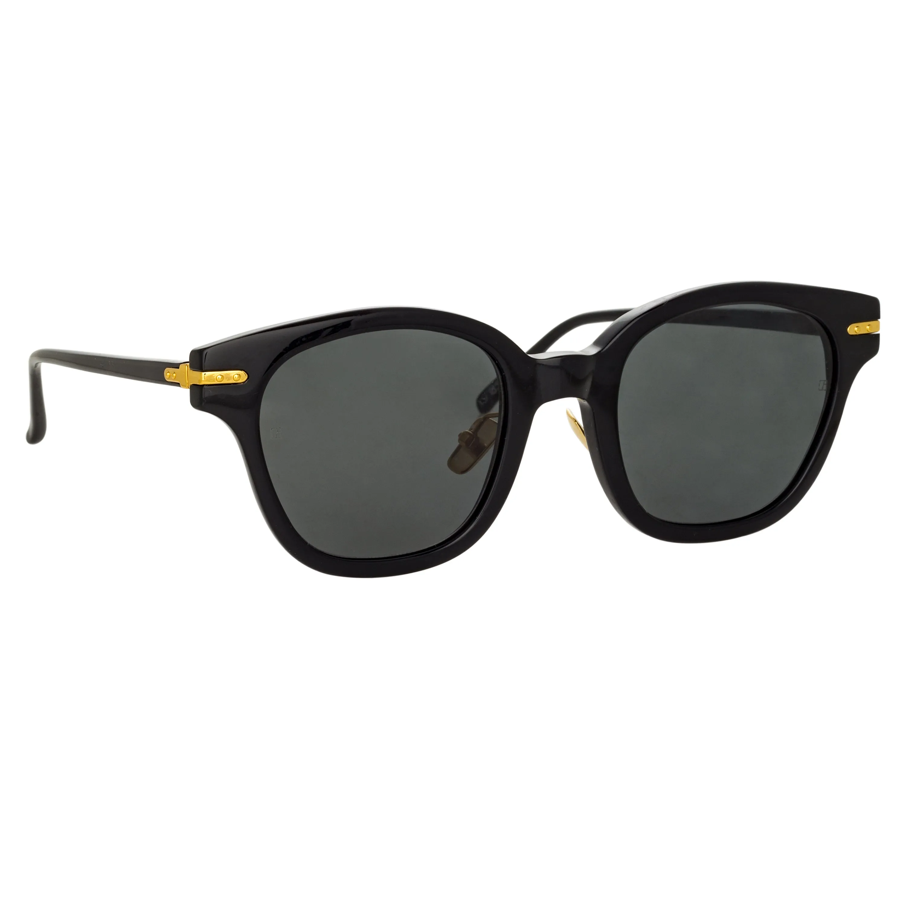 Atkins D-Frame Sunglasses in Black (Men's) sold by Linda Farrow product image thumbnail 3