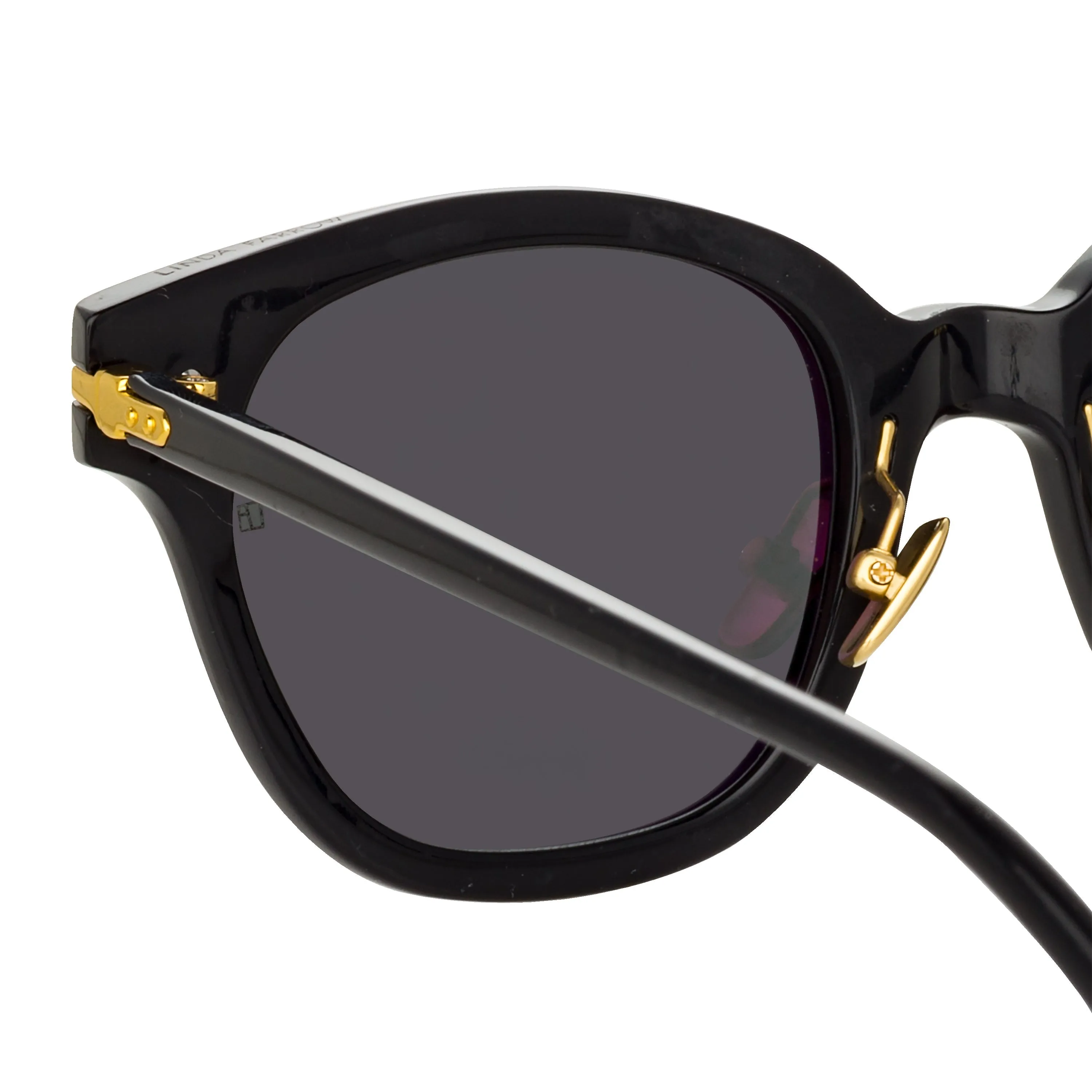 Atkins D-Frame Sunglasses in Black (Men's) sold by Linda Farrow product image thumbnail 4