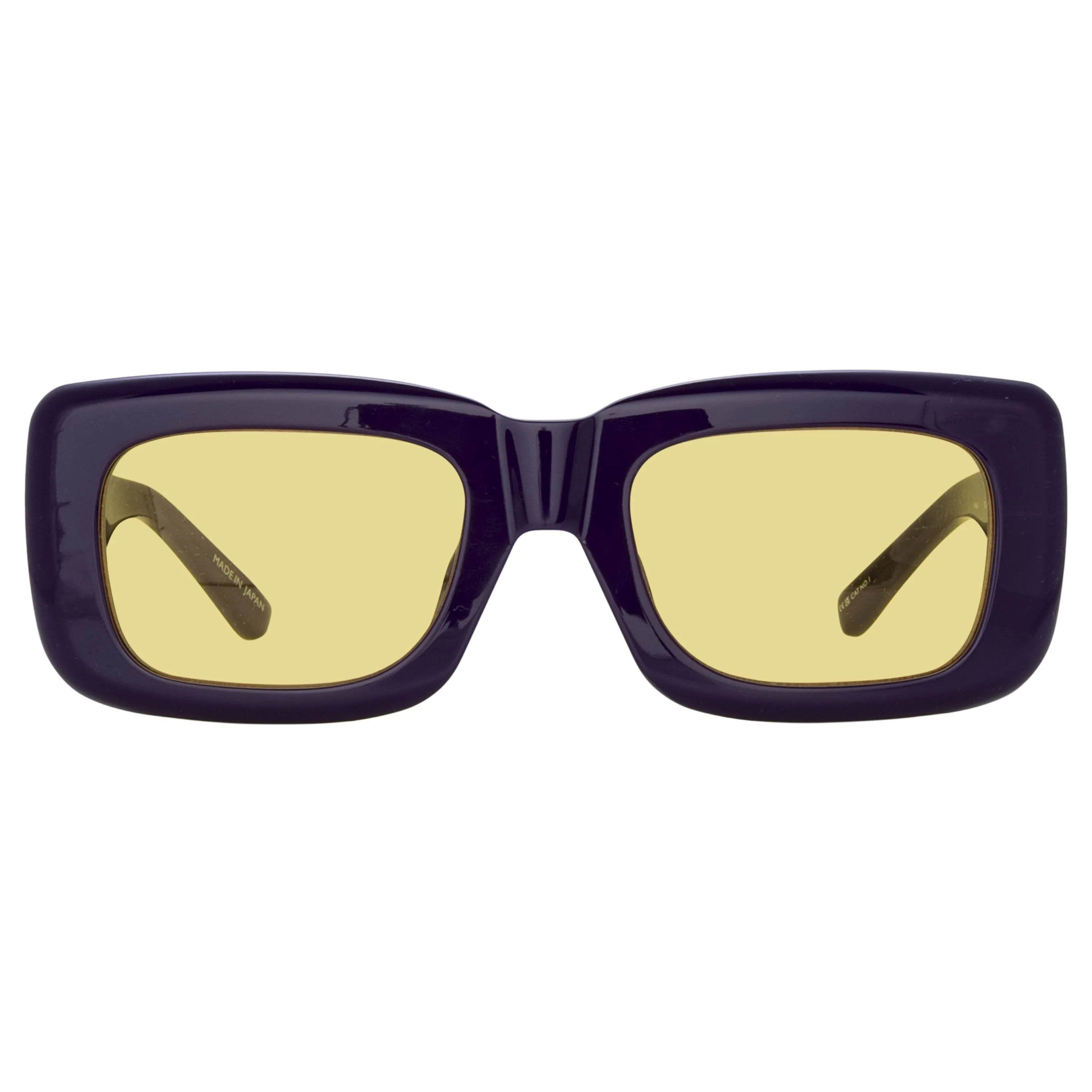 The Attico Marfa Rectangular Sunglasses in Purple and Yellow sold by Linda Farrow product image thumbnail 2