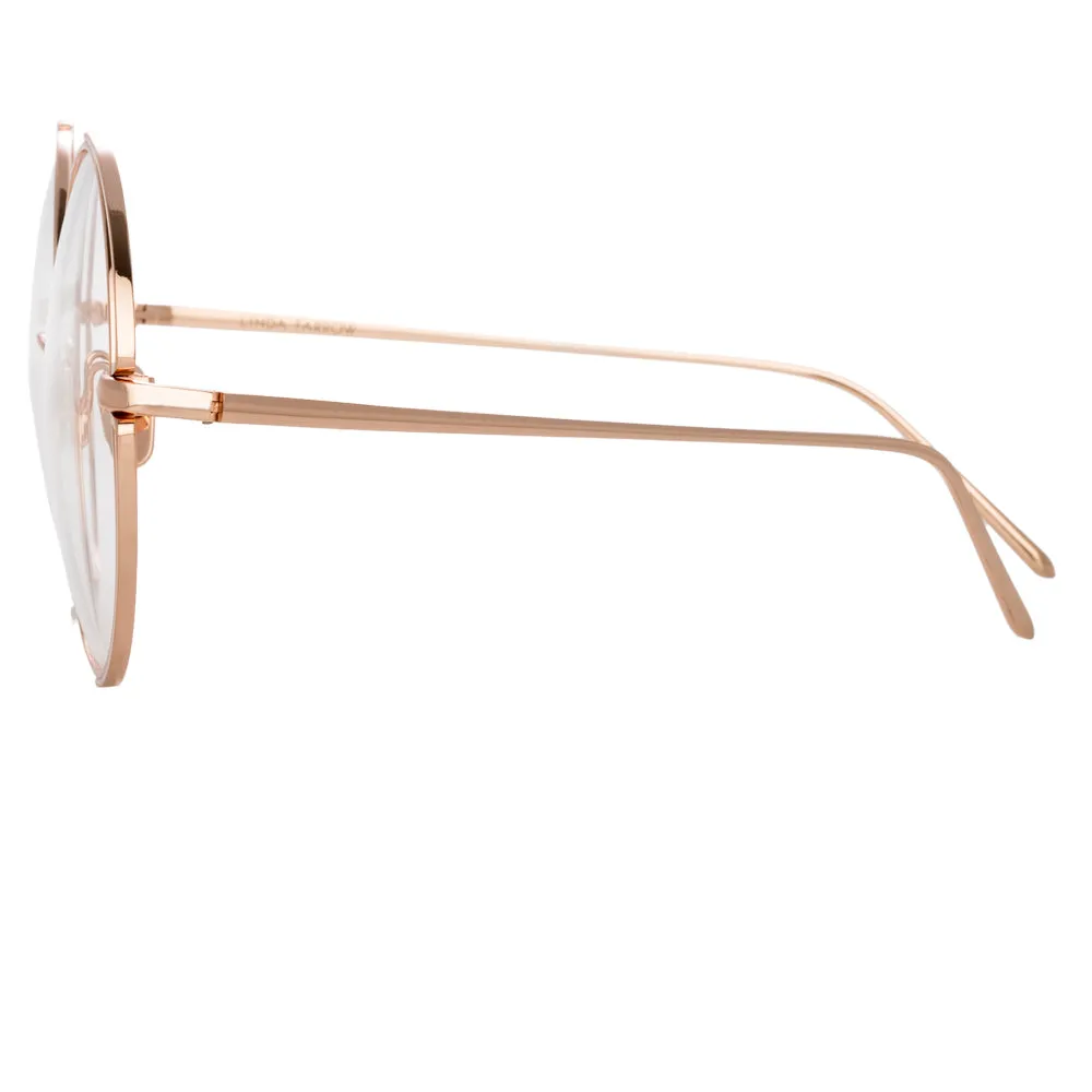 Linda Farrow Farah C11 Round Optical Frame sold by Linda Farrow product image thumbnail 3