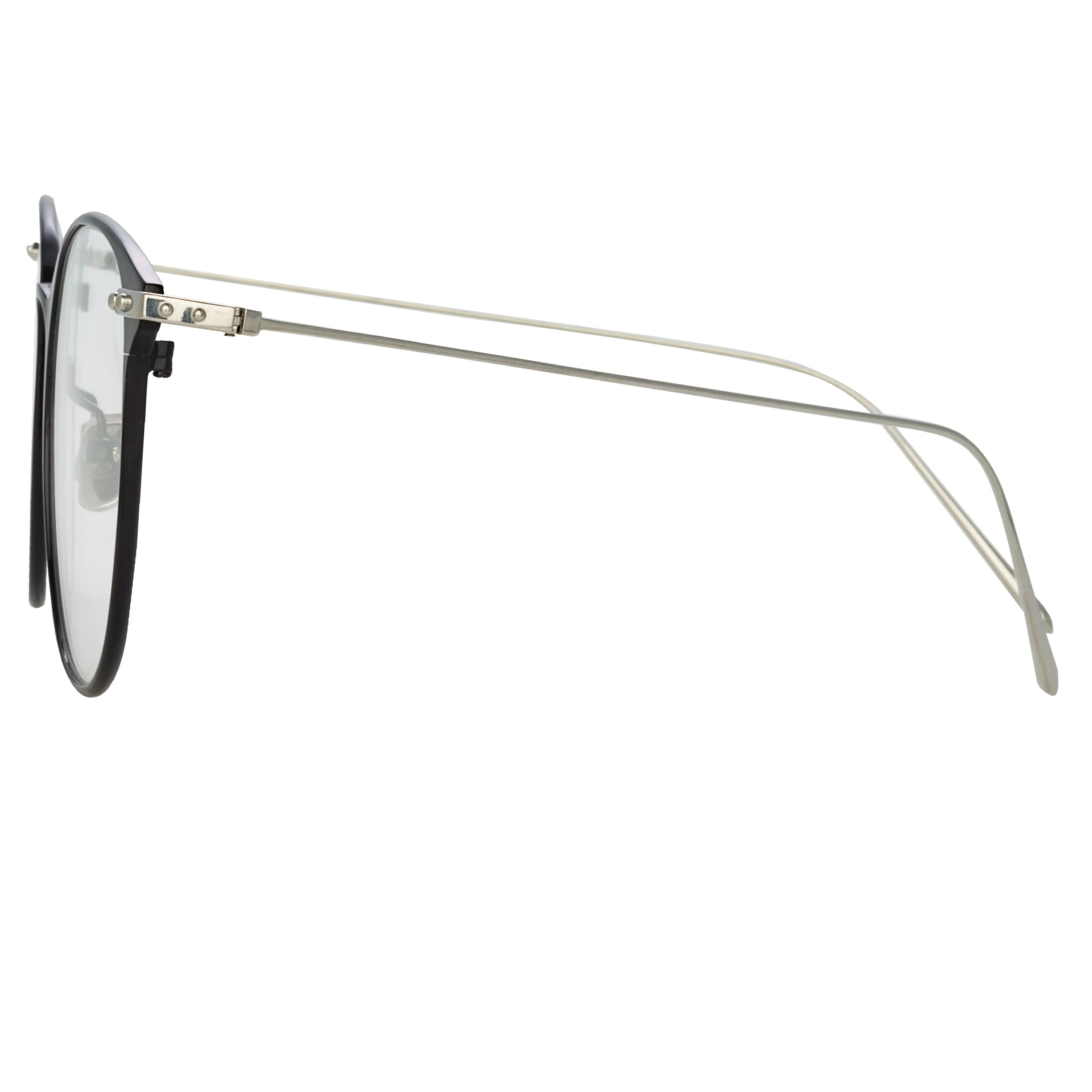 Sophia Optical A Oval Frame in Black and White Gold (Men's) sold by Linda Farrow product image thumbnail 4