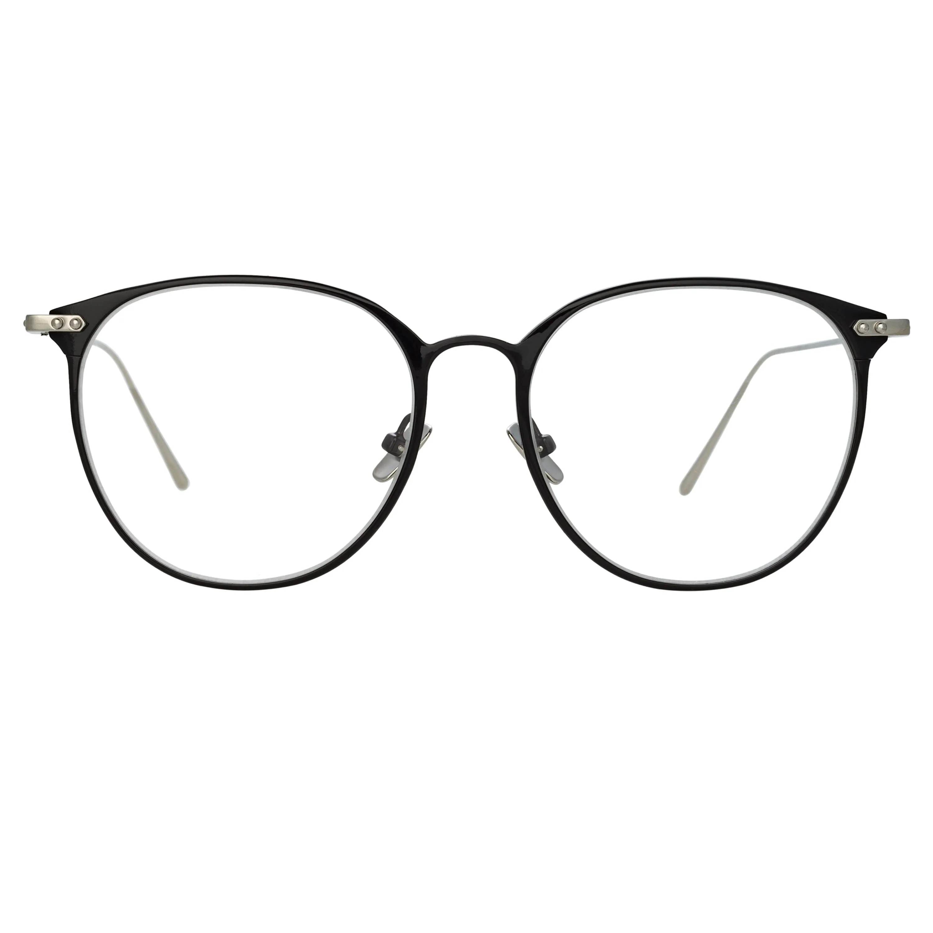 Sophia Optical A Oval Frame in Black and White Gold (Men's) sold by Linda Farrow