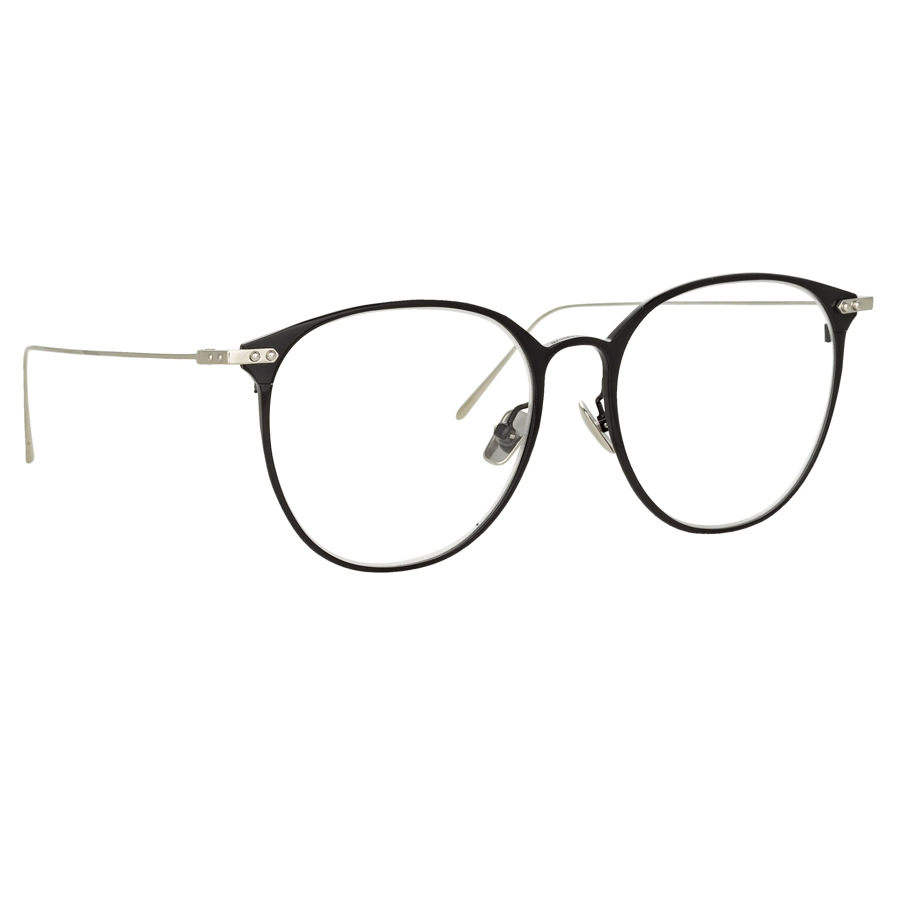 Sophia Optical A Oval Frame in Black and White Gold (Men's) sold by Linda Farrow product image thumbnail 3