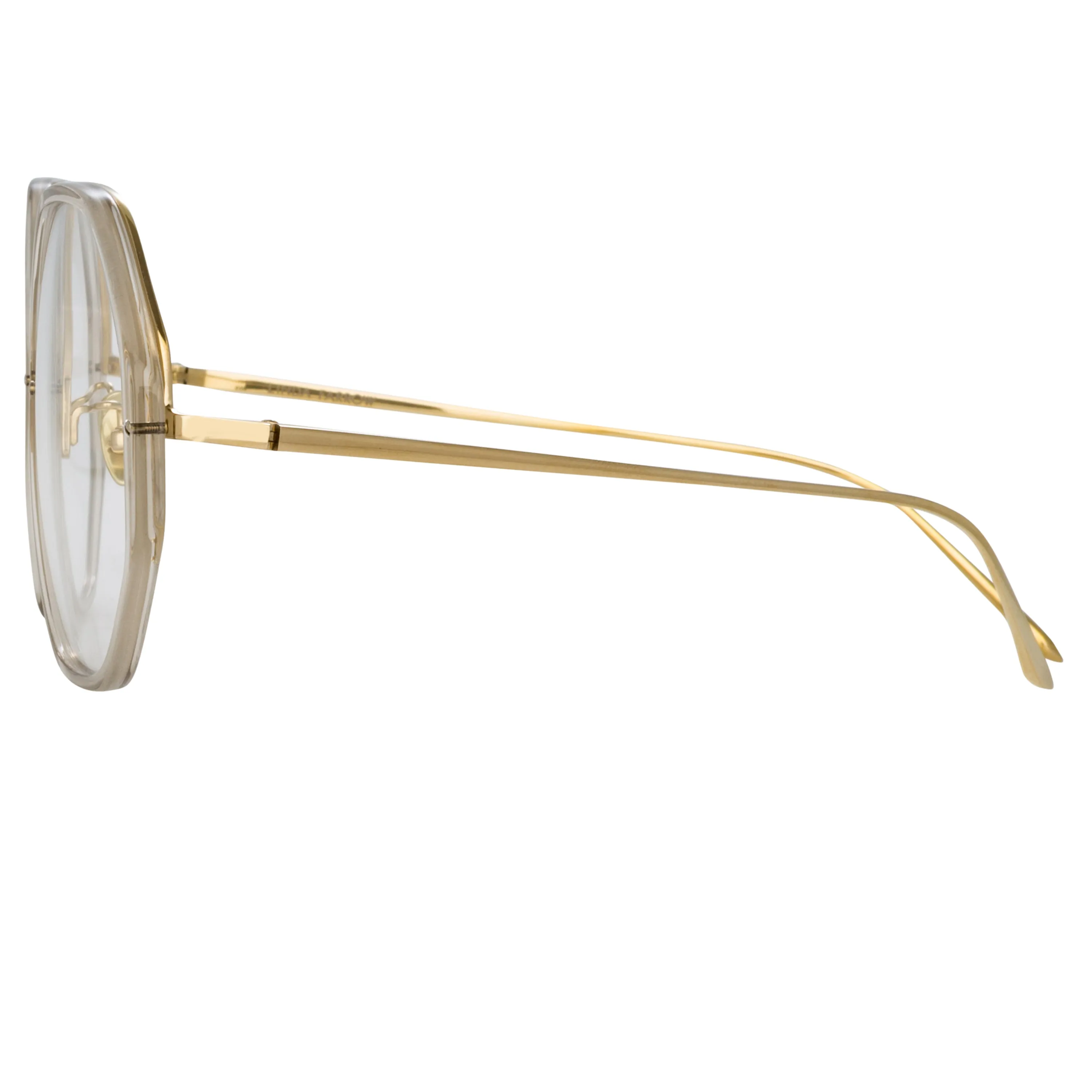 Alona Oversized Optical Frame in Truffle sold by Linda Farrow product image thumbnail 4
