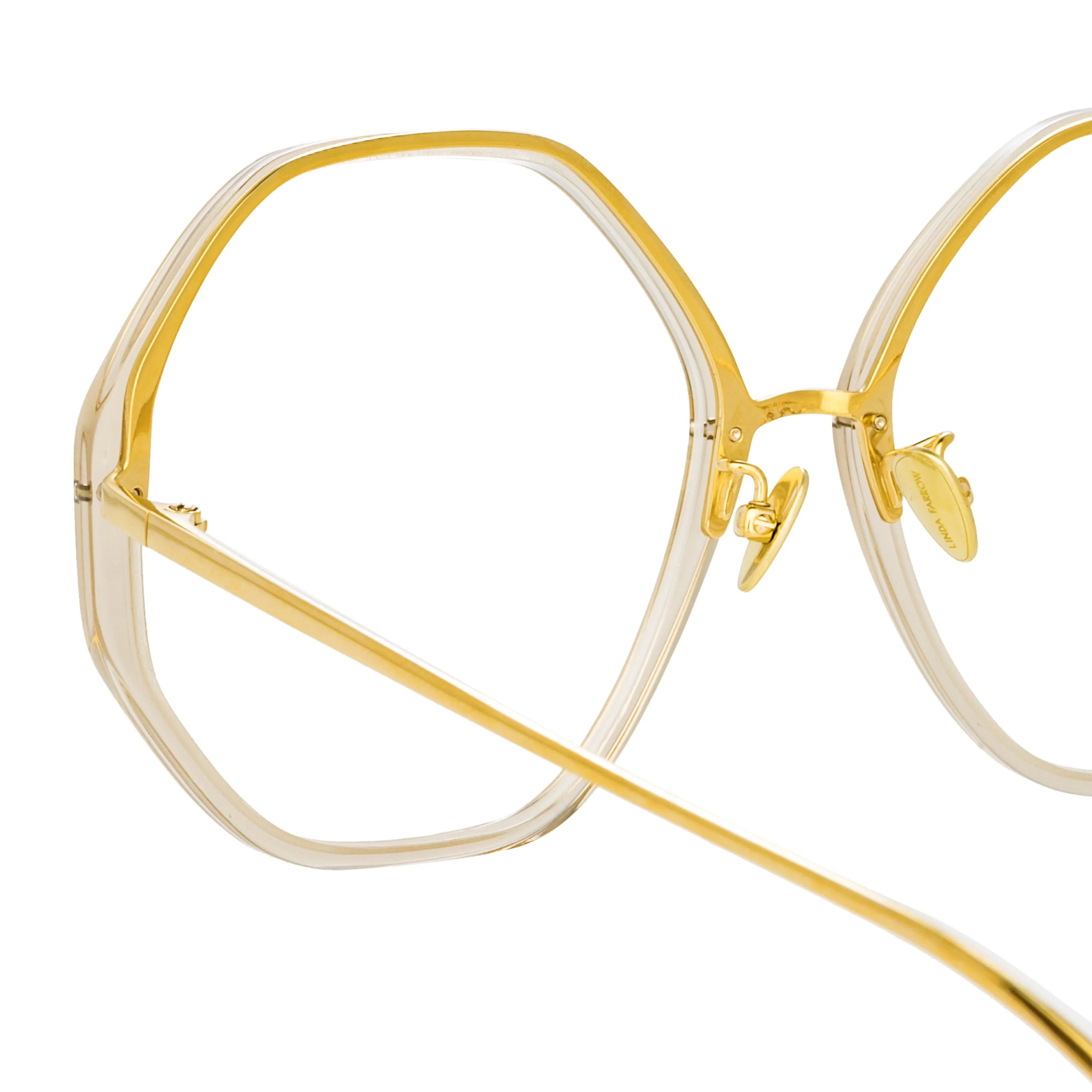 Alona Oversized Optical Frame in Truffle sold by Linda Farrow product image thumbnail 3