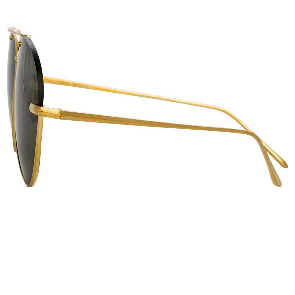 Linda Farrow Pine C4 Aviator Sunglasses sold by Linda Farrow product image thumbnail 3