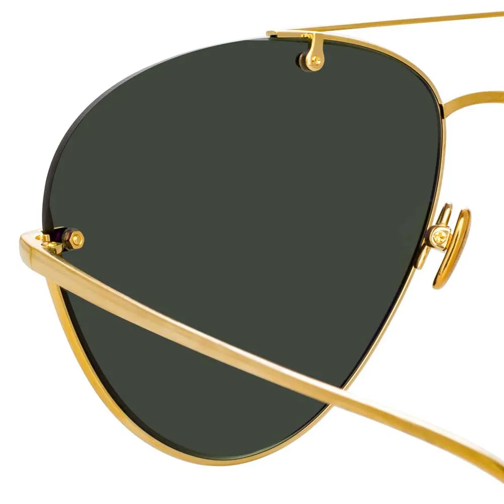Linda Farrow Pine C4 Aviator Sunglasses sold by Linda Farrow product image thumbnail 4