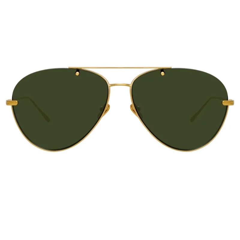 Linda Farrow Pine C4 Aviator Sunglasses sold by Linda Farrow