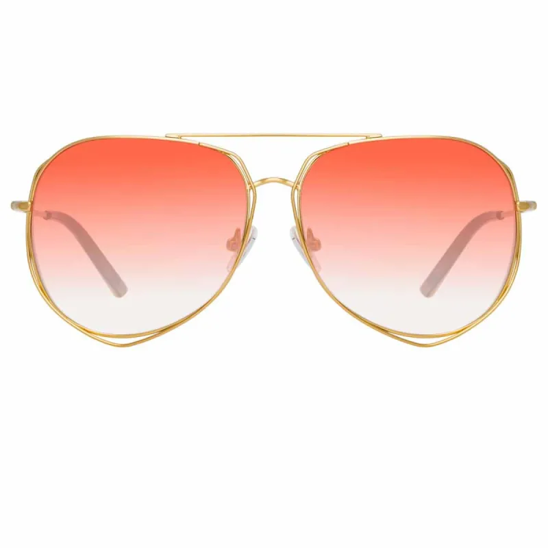 Matthew Williamson Heather C10 Aviator Sunglasses sold by Linda Farrow