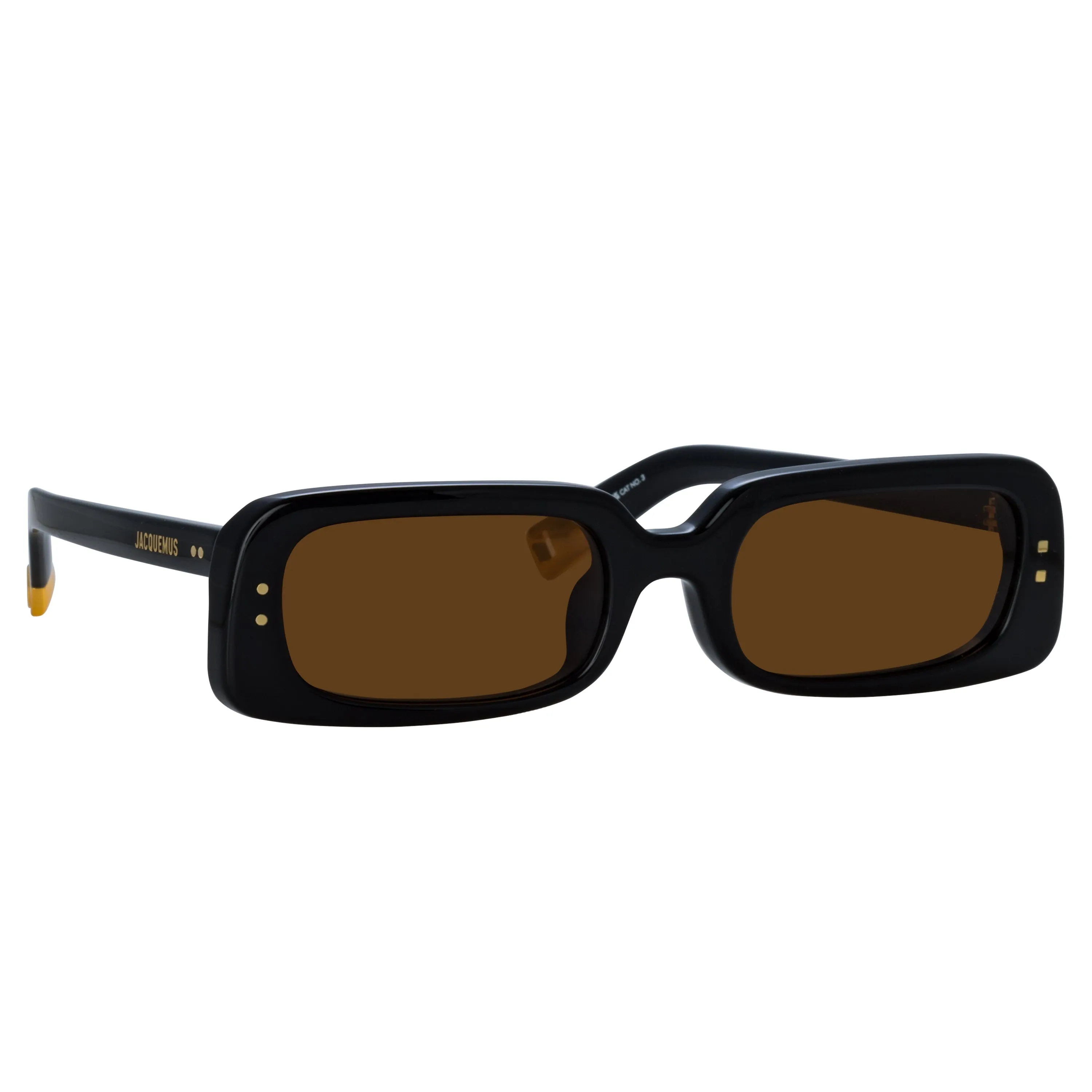 Azzurro Rectangular Sunglasses in Black by Jacquemus sold by Linda Farrow product image thumbnail 3