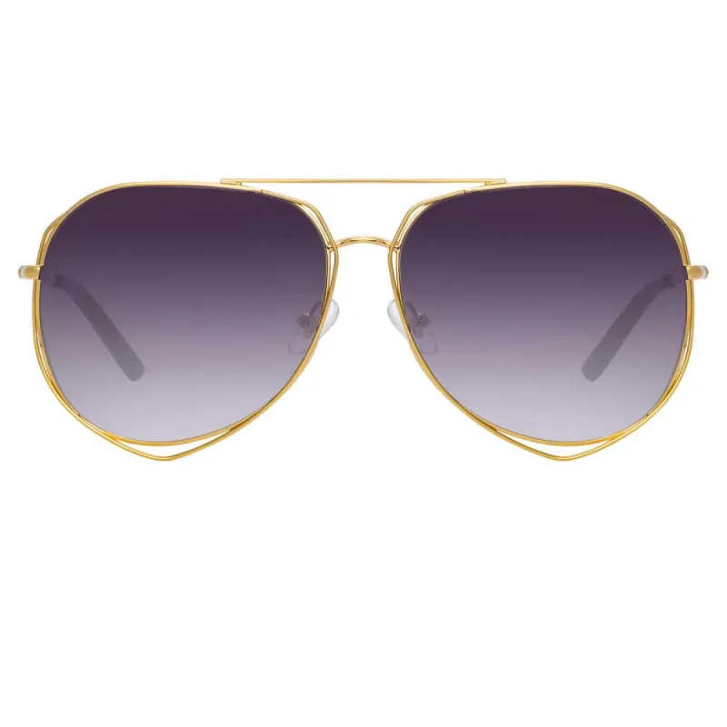 Matthew Williamson Heather C1 Aviator Sunglasses sold by Linda Farrow