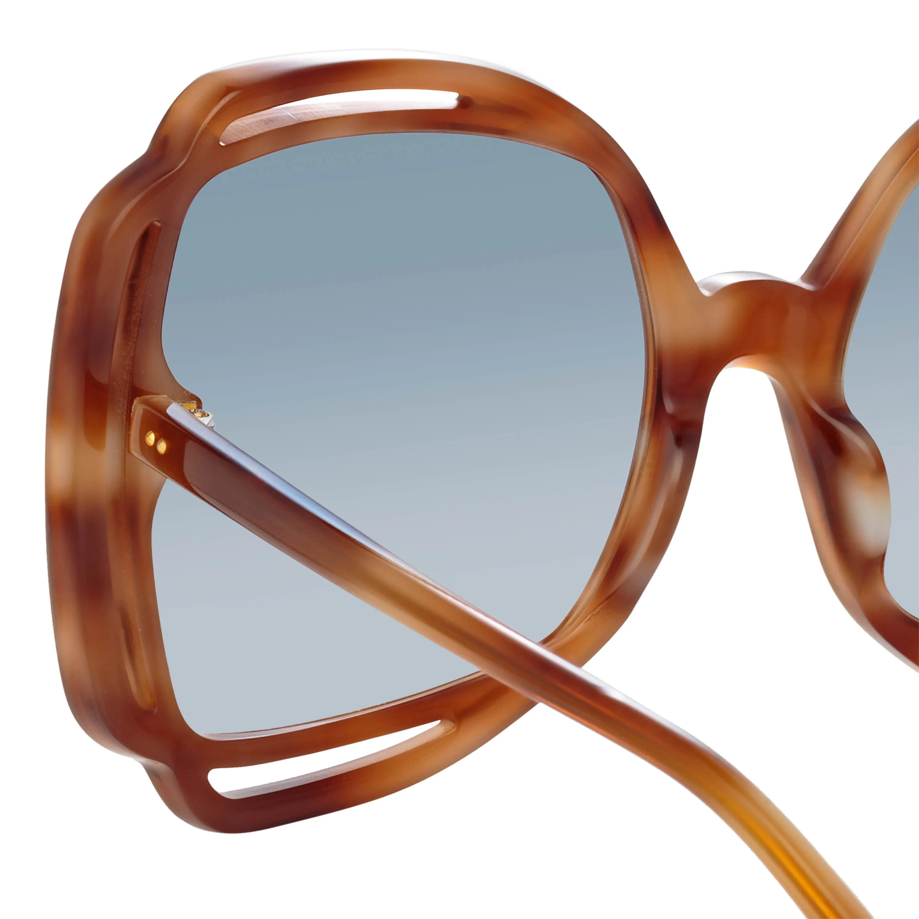 Valentina Squared Sunglasses in Horn sold by Linda Farrow product image thumbnail 4