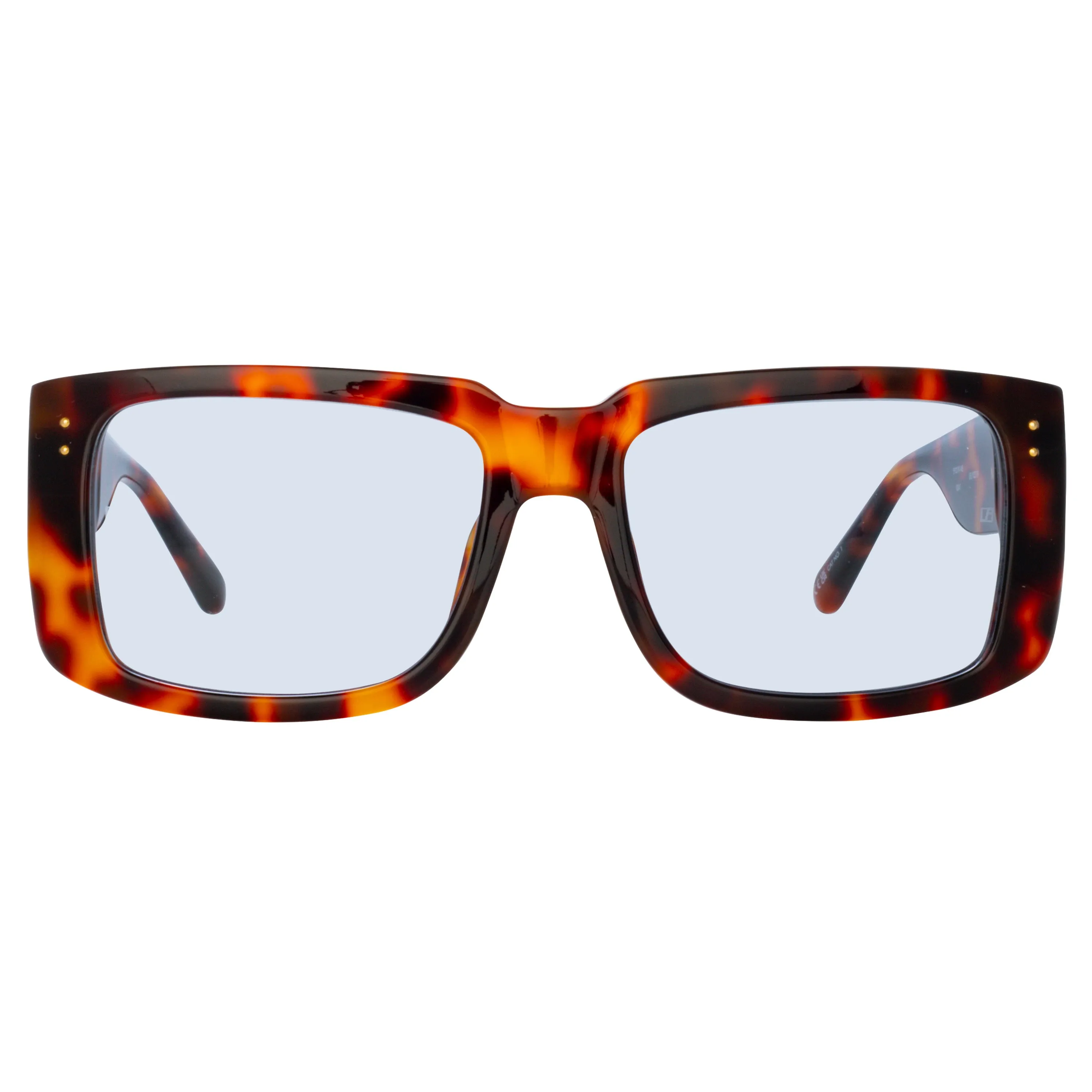 Morrison Rectangular Sunglasses in Tortoiseshell and Blue sold by Linda Farrow product image thumbnail 2