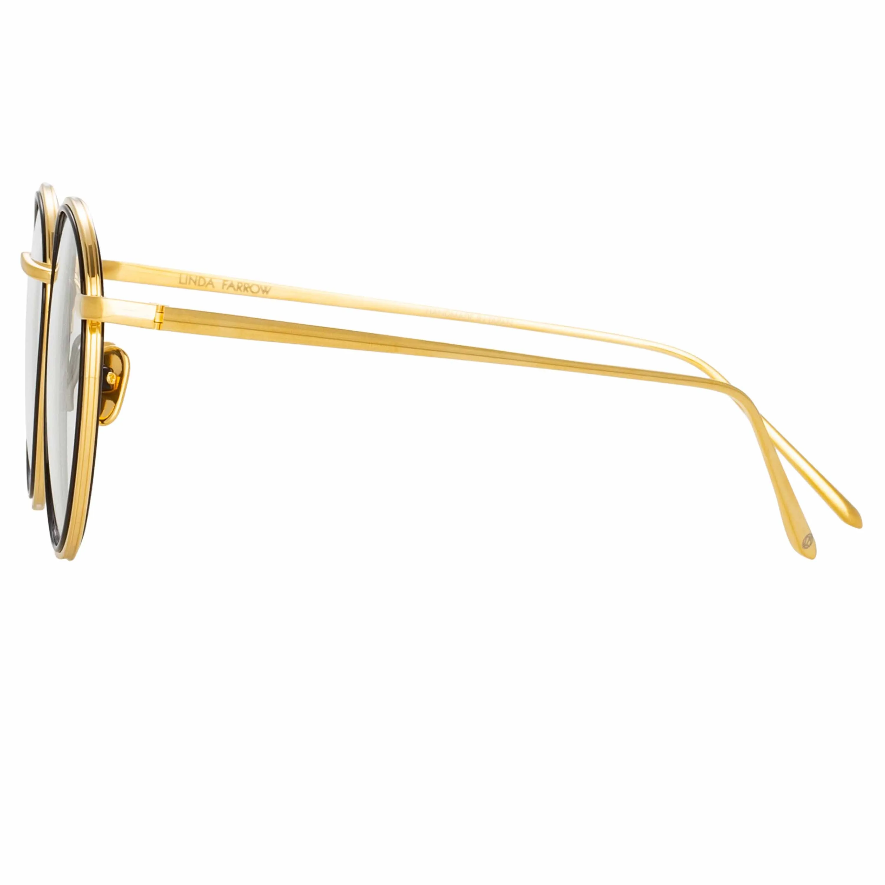 Comer Optical Oval Frame in Yellow Gold sold by Linda Farrow product image thumbnail 4