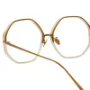 The Alona | Oversized Optical Frame in Clear (C12) sold by Linda Farrow