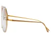 The Alona | Oversized Optical Frame in Clear (C12) sold by Linda Farrow