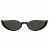 Robyn Cat Eye Sunglasses in Black sold by Linda Farrow