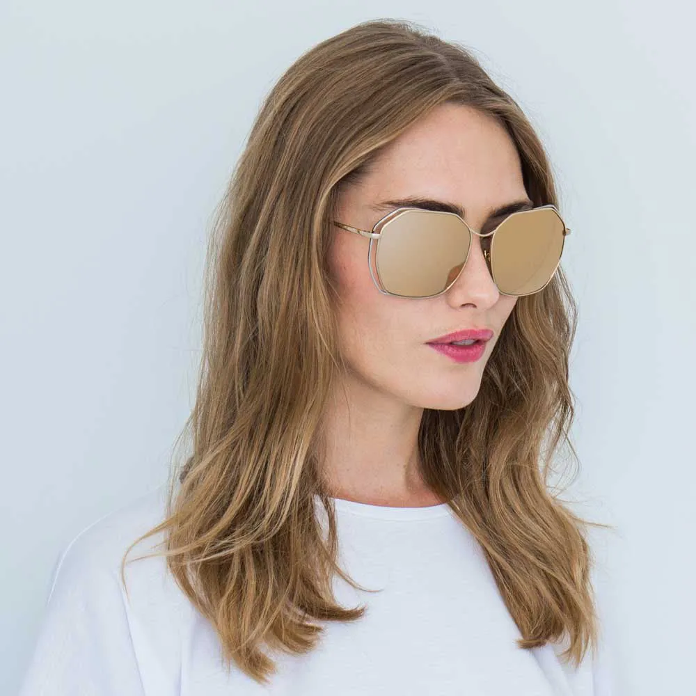 Linda Farrow 350 C5 Oversized Sunglasses sold by Linda Farrow product image thumbnail 5