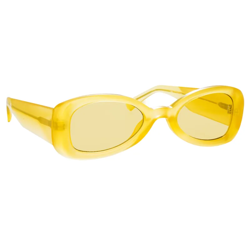 Dries van Noten 204 Aviator Sunglasses in Yellow sold by Linda Farrow