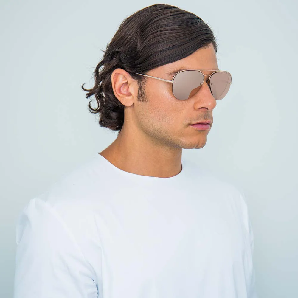 Linda Farrow 543 C3 Aviator Sunglasses sold by Linda Farrow product image thumbnail 5