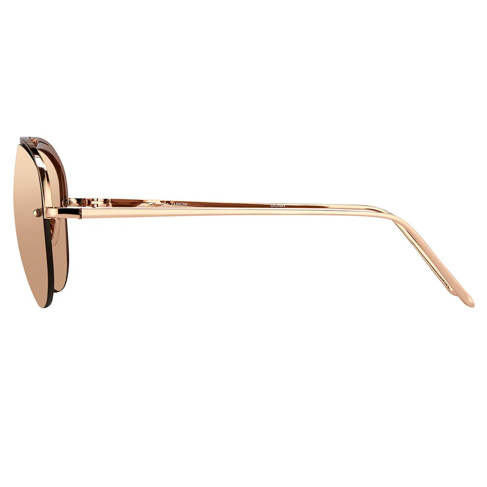 Linda Farrow 543 C3 Aviator Sunglasses sold by Linda Farrow product image thumbnail 3