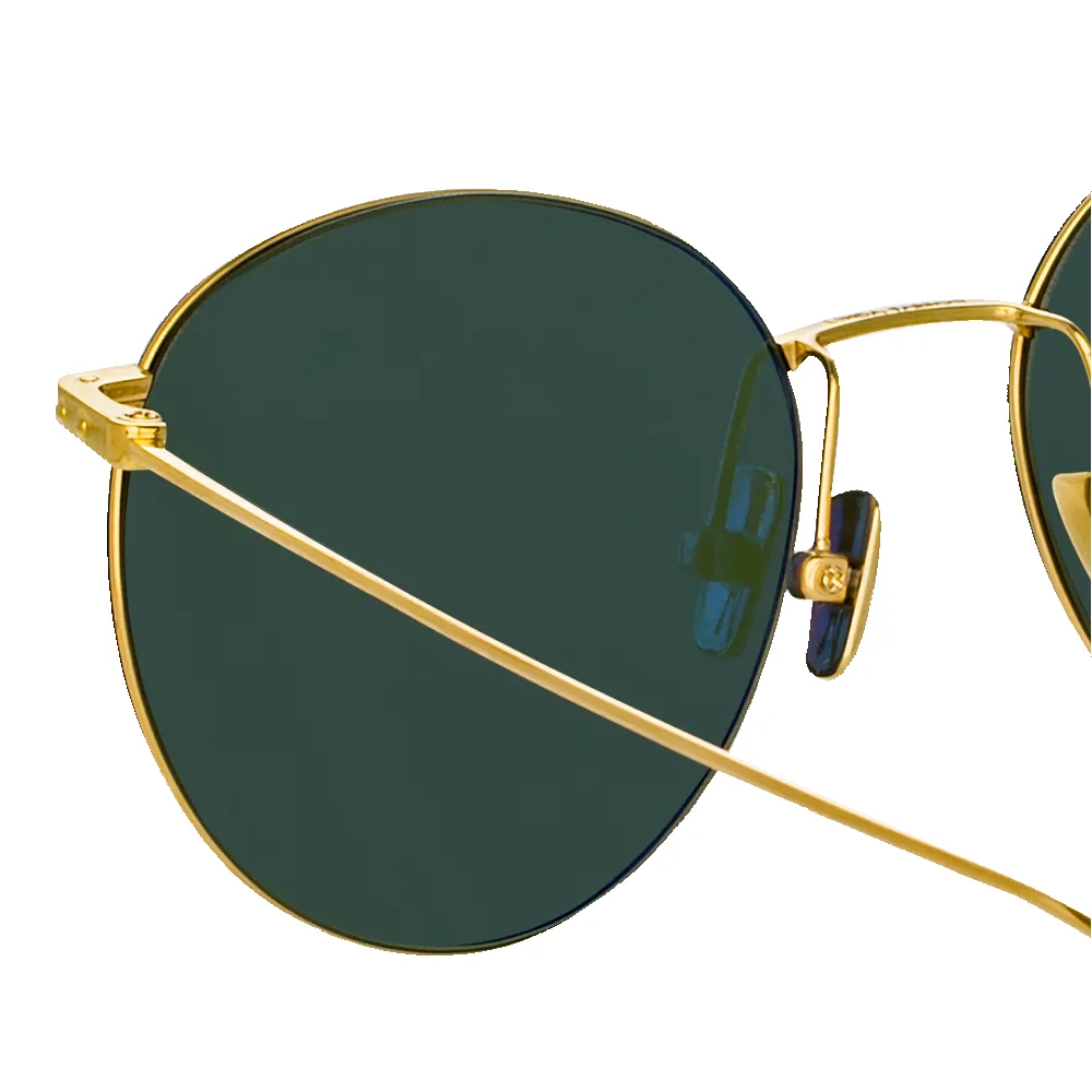 Foster Oval Sunglasses in Yellow Gold sold by Linda Farrow product image thumbnail 3