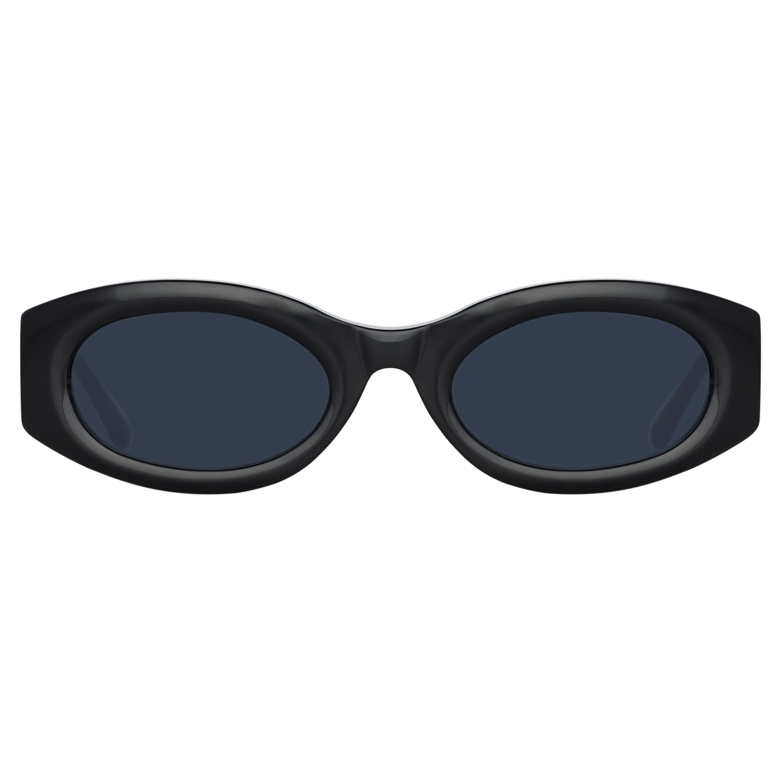 The Attico Berta Oval Sunglasses in Black sold by Linda Farrow product image thumbnail 2