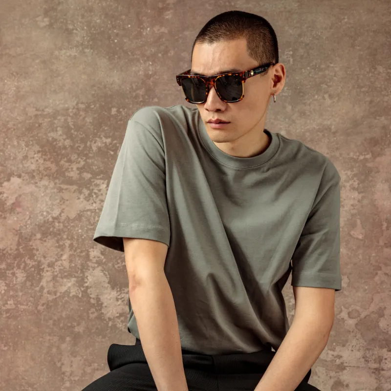 Men's Lomas D-Frame Sunglasses in Tortoiseshell sold by Linda Farrow