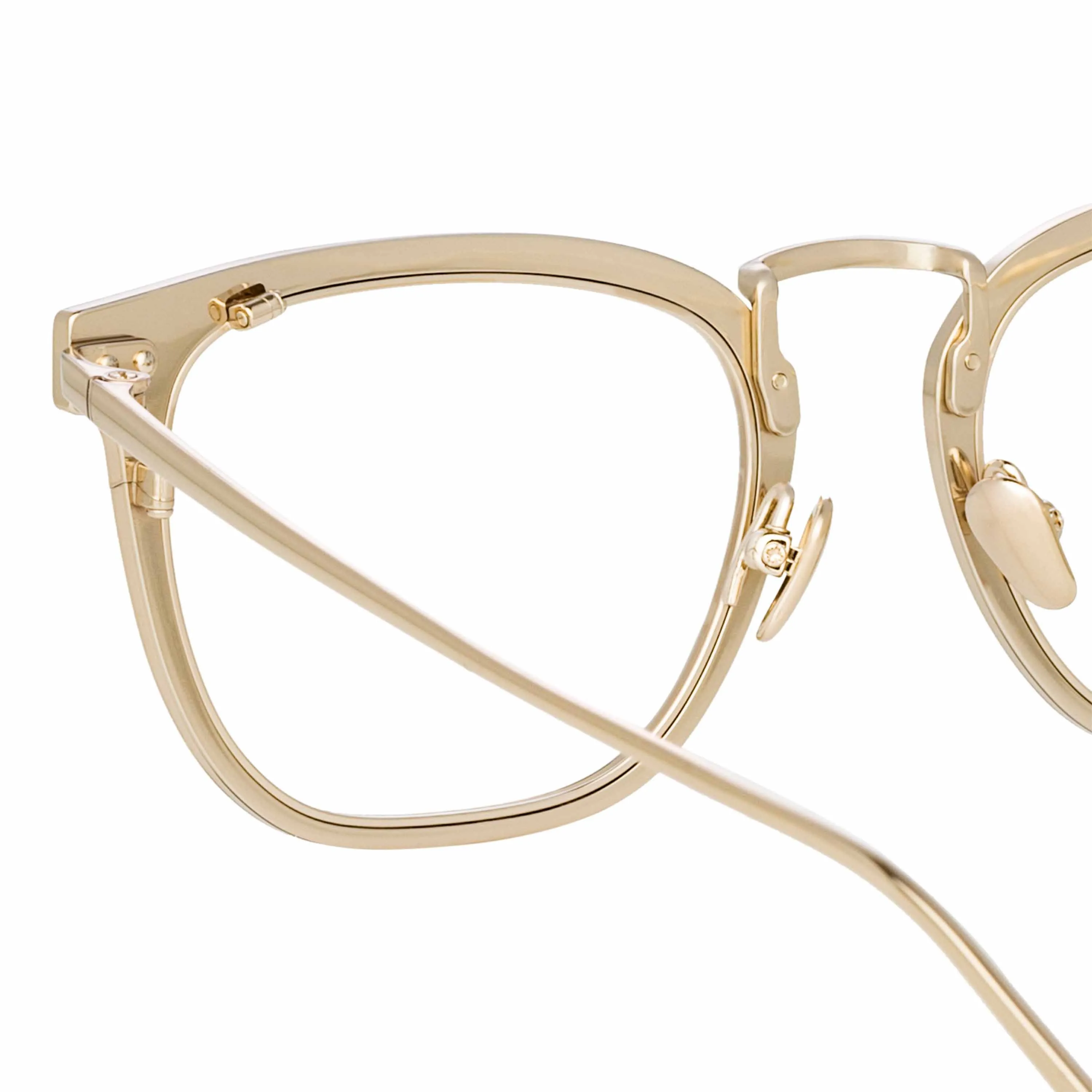 Carson Optical D-Frame in Light Gold and Brown sold by Linda Farrow product image thumbnail 4