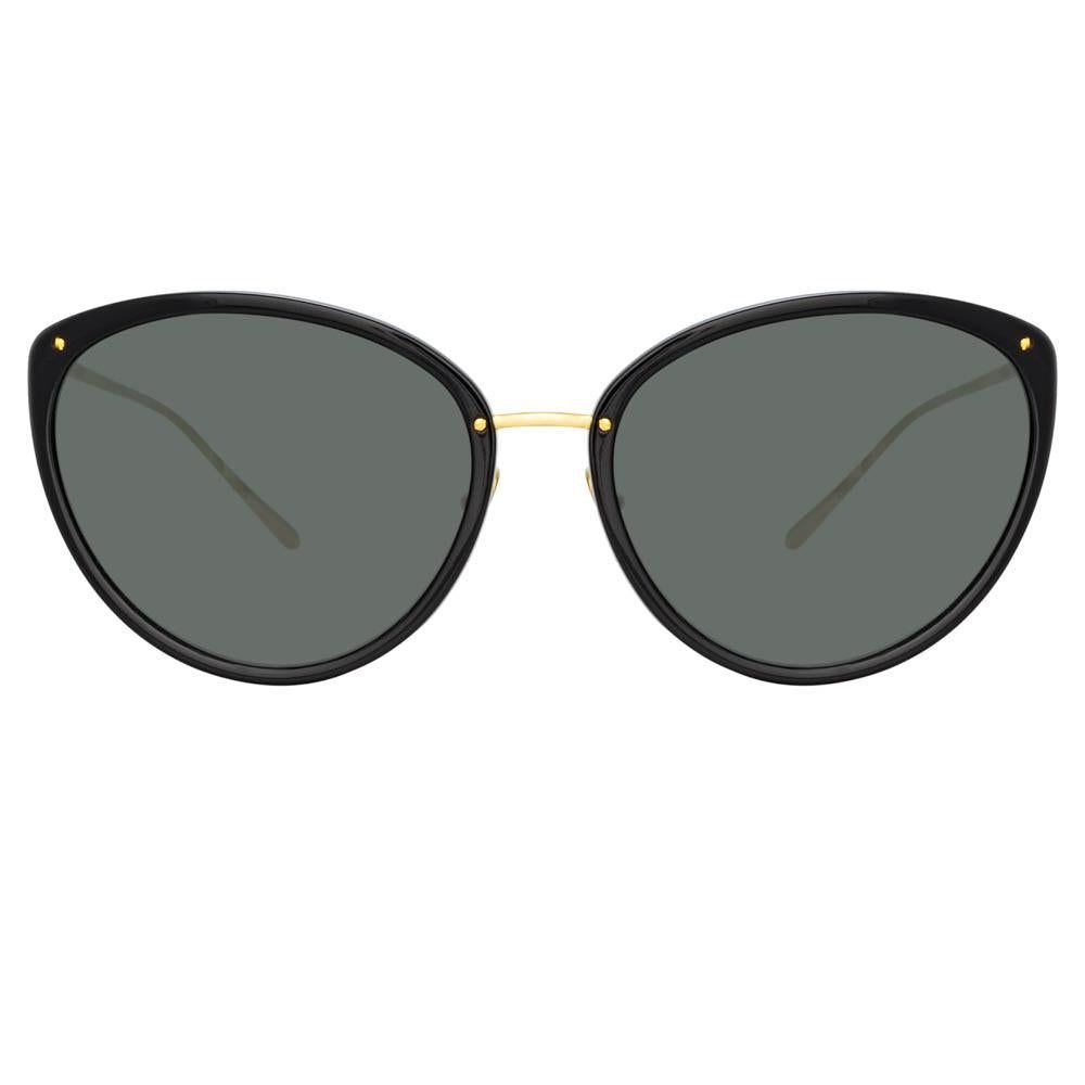 Angelica Cat Eye Sunglasses in Black sold by Linda Farrow product image thumbnail 2