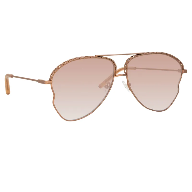 Matthew Williamson Lupin Sunglasses in Nude sold by Linda Farrow