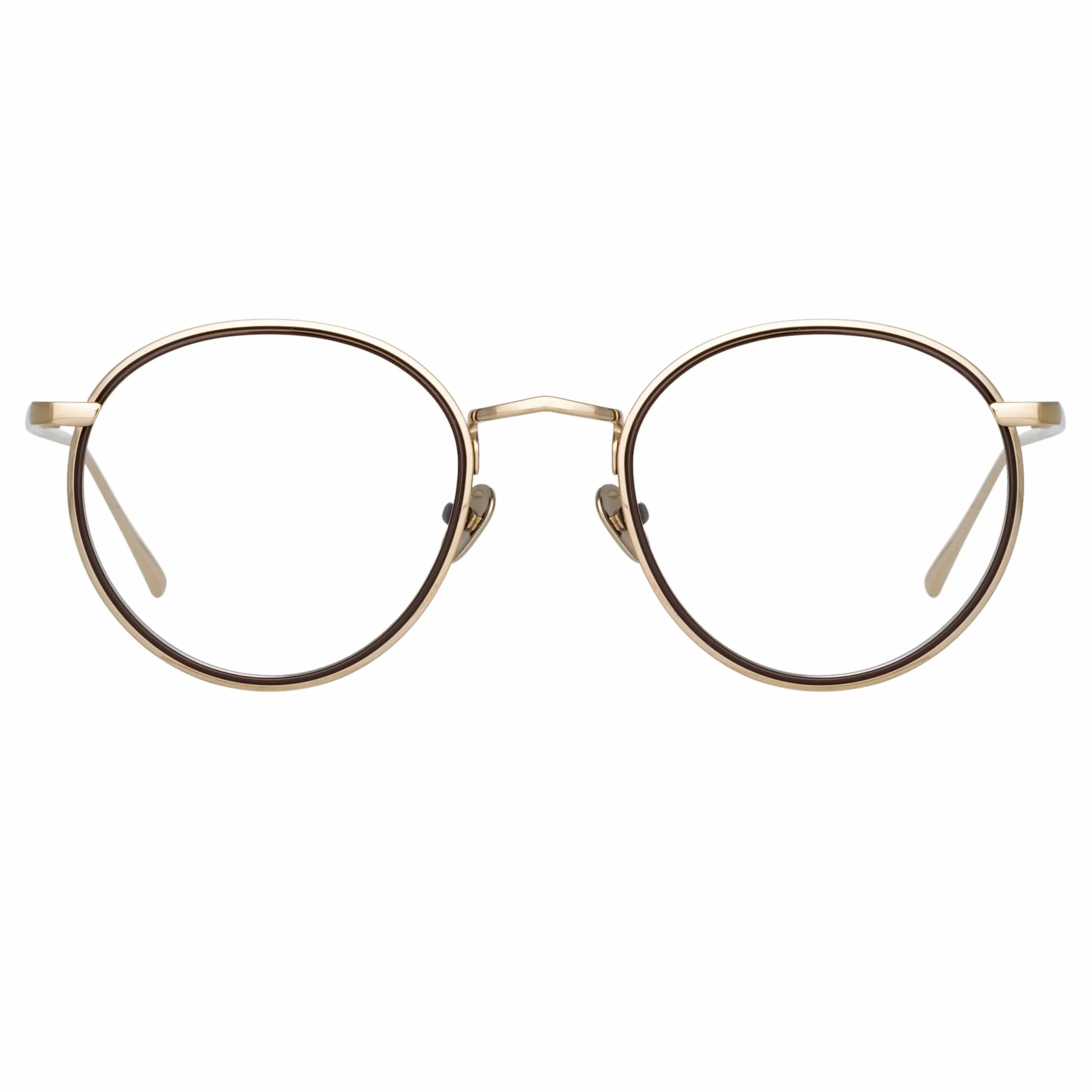 Comer Optical Oval Frame in Light Gold sold by Linda Farrow product image thumbnail 2