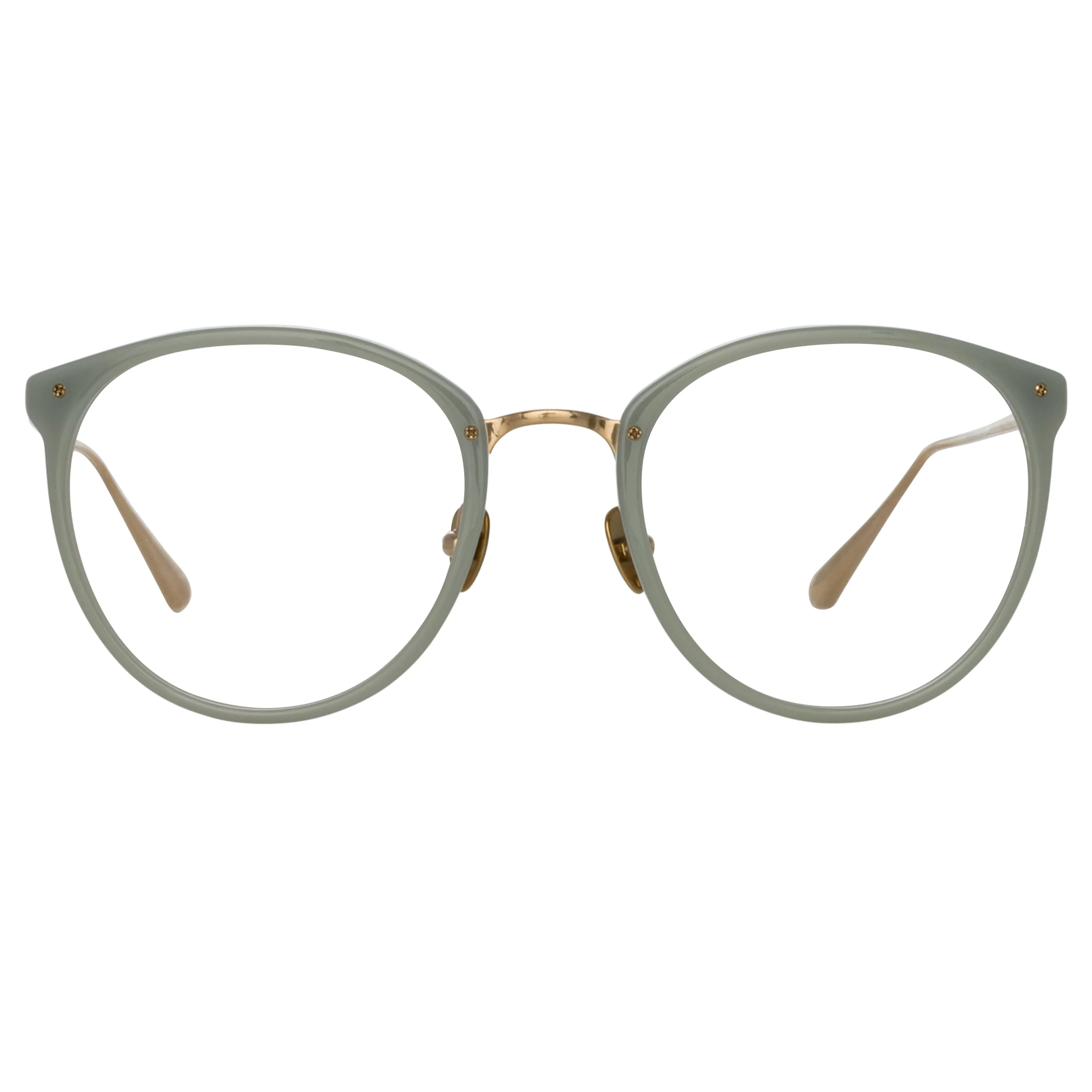 Calthorpe Oval Optical Frame in Steel sold by Linda Farrow product image thumbnail 2